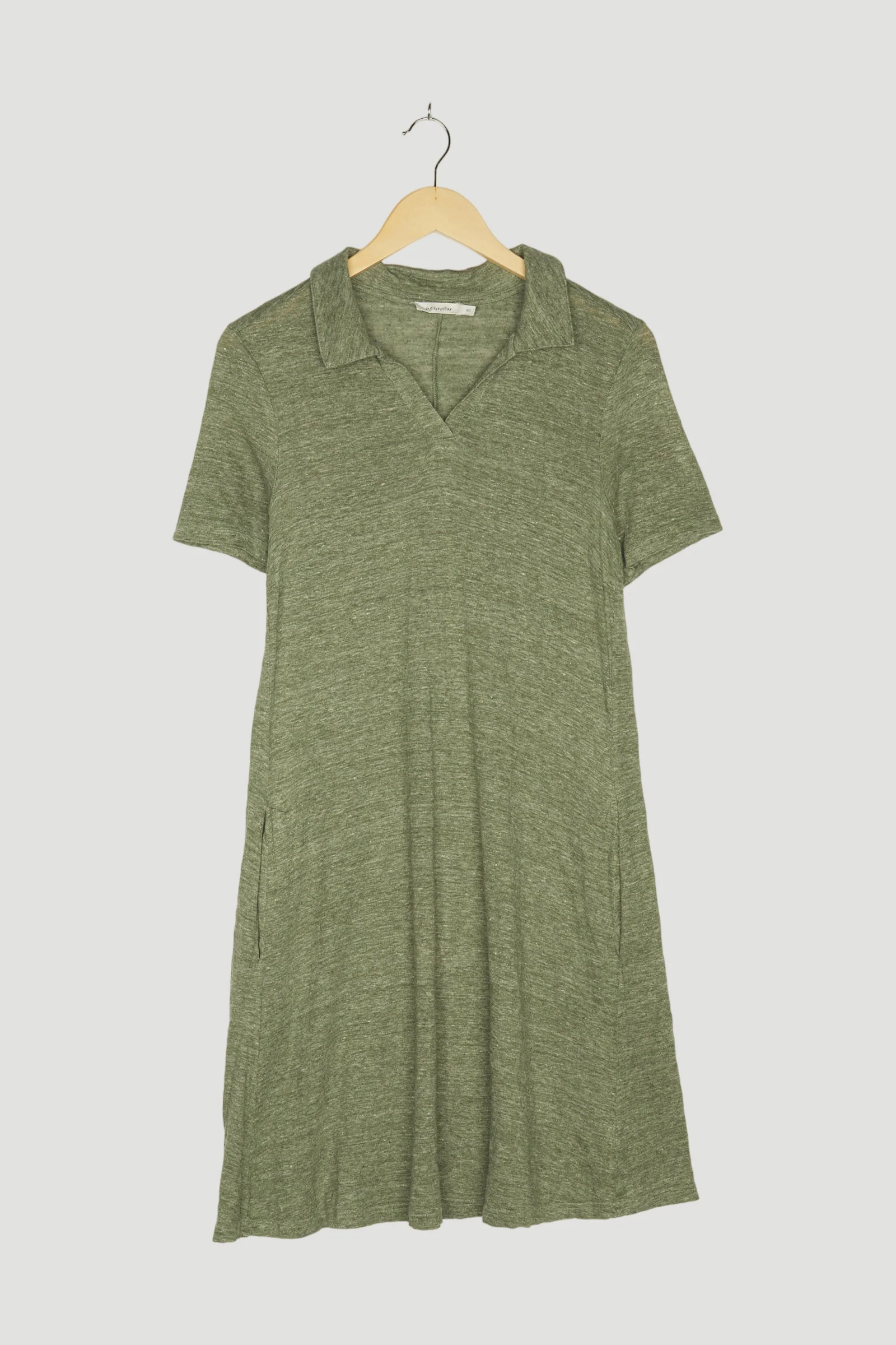 Secondhand Polokleid aus reinem Leinen - Image 7