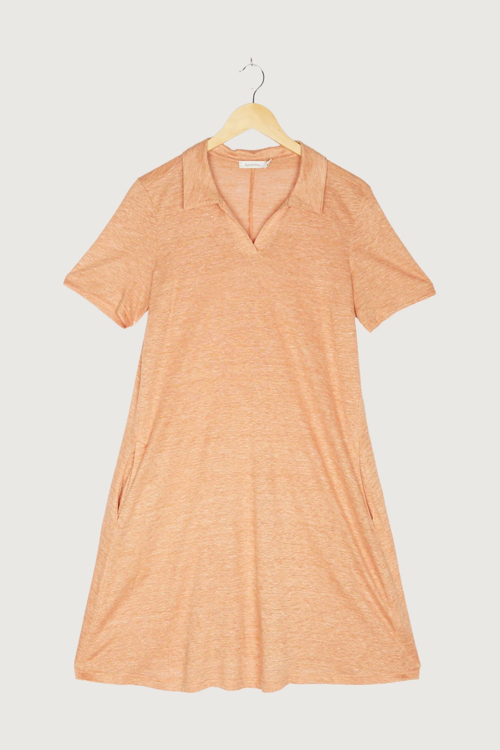 Secondhand Polokleid aus reinem Leinen - Image 9