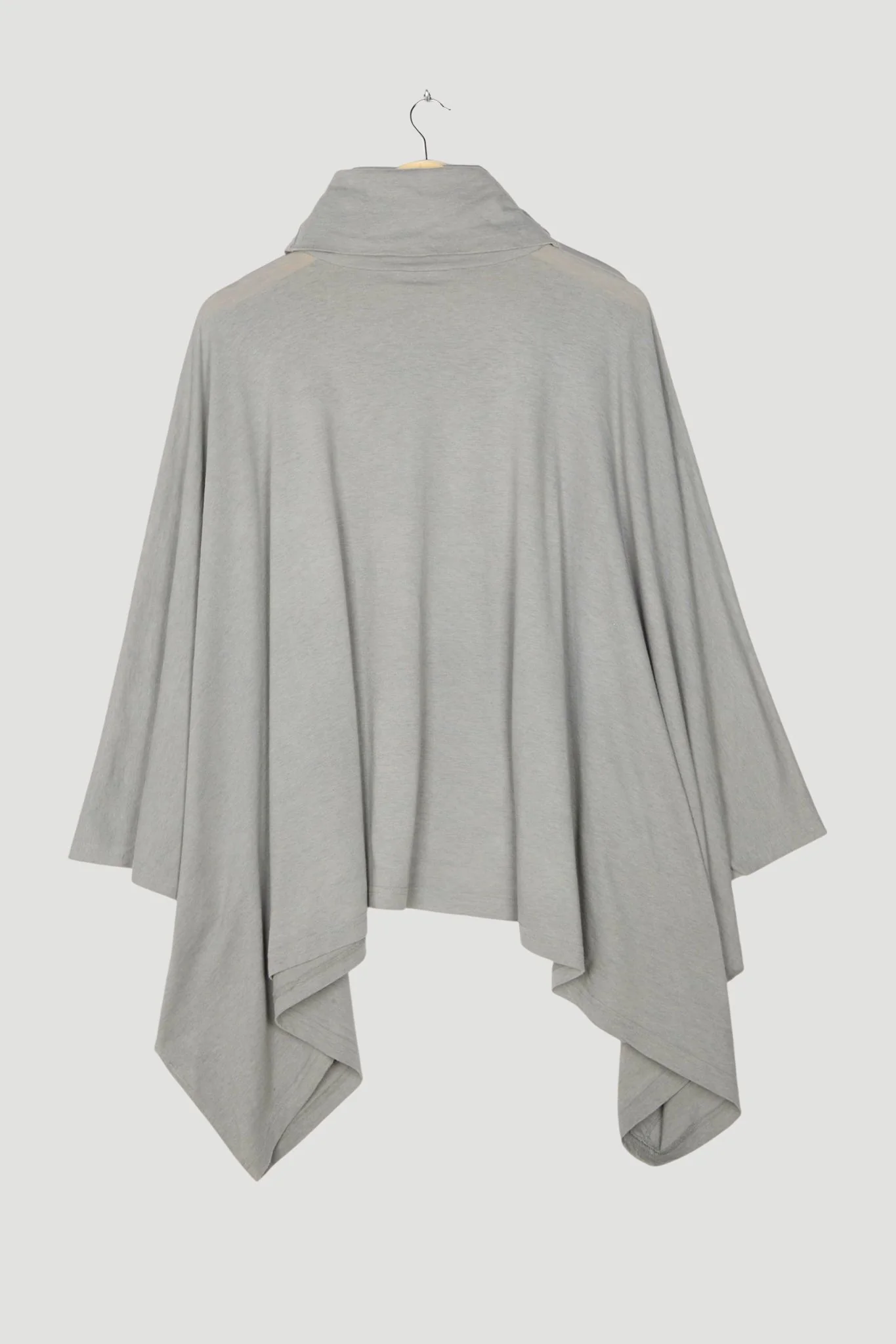 Secondhand Poncho-Shirt aus Bio-Baumwolle mit Schurwolle - Image 2