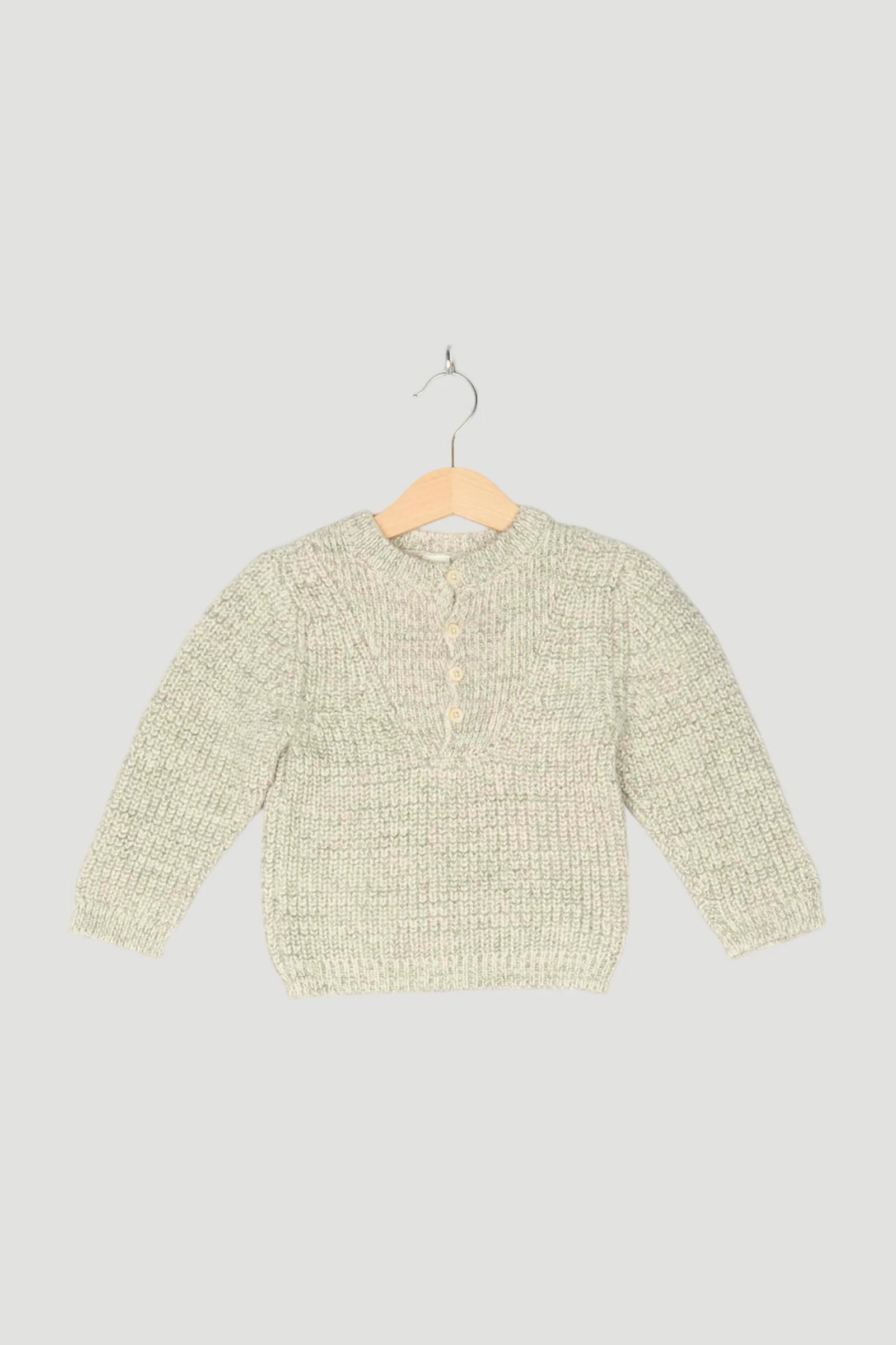 Secondhand Pullover aus Bio-Merinowolle mit Alpaka