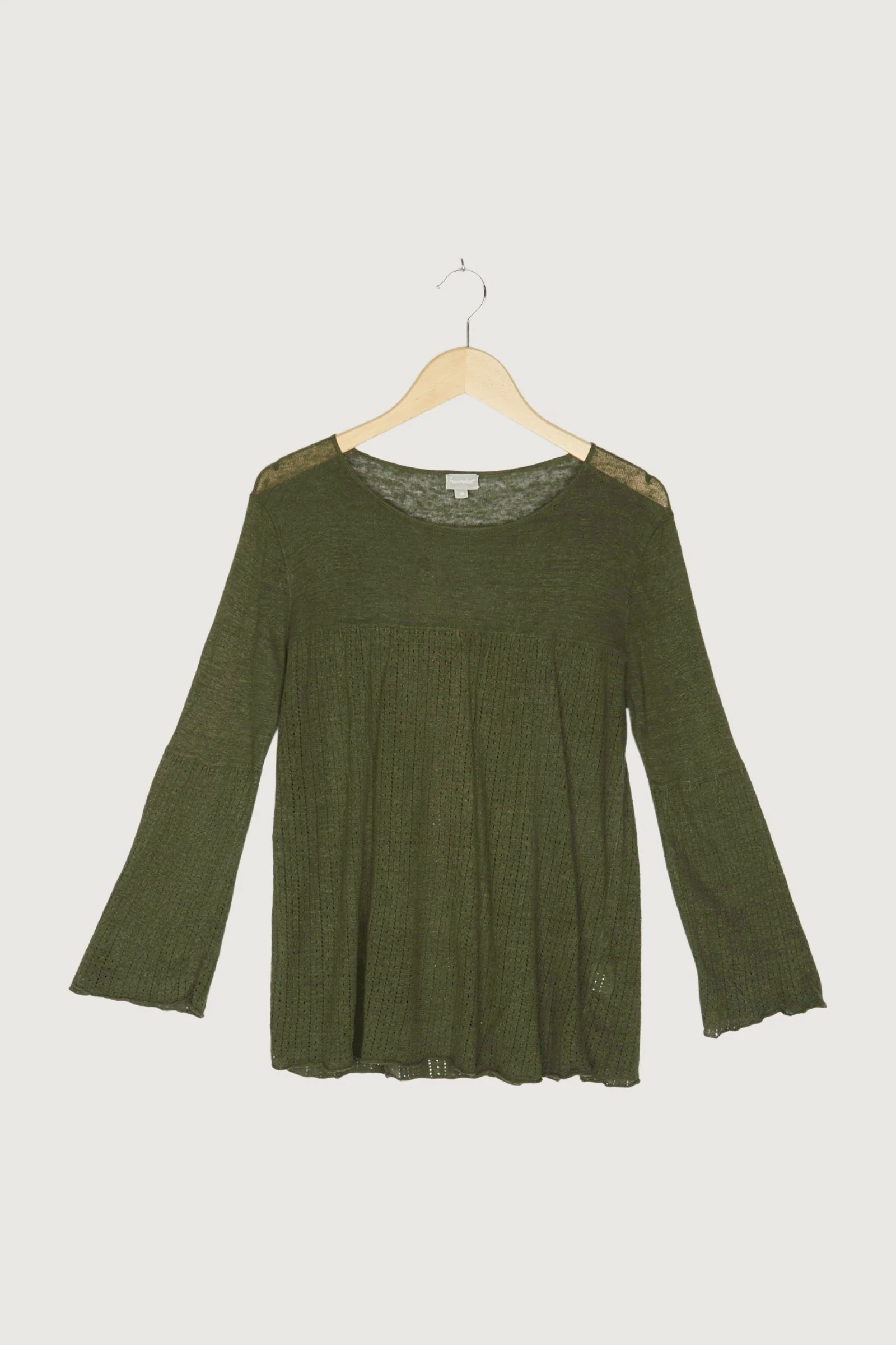 Secondhand Pullover aus Leinen mit Seide