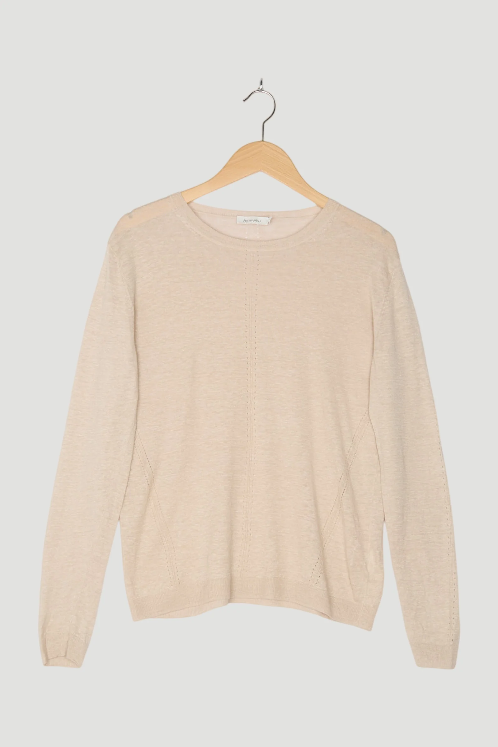 Secondhand Pullover aus Leinen mit Seide
