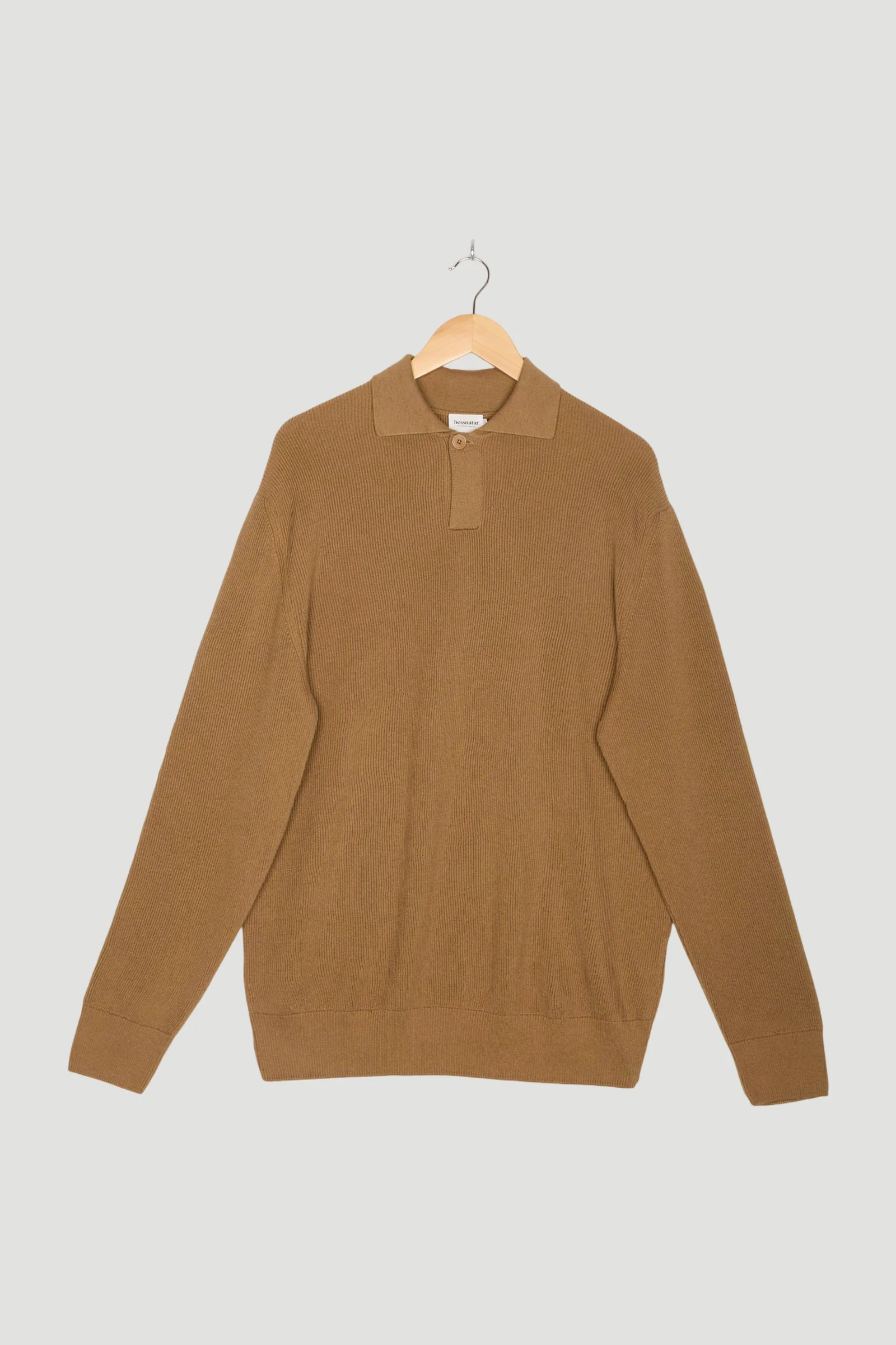 Secondhand Pullover Smart Polo aus reiner Bio-Baumwolle mit Schurwolle
