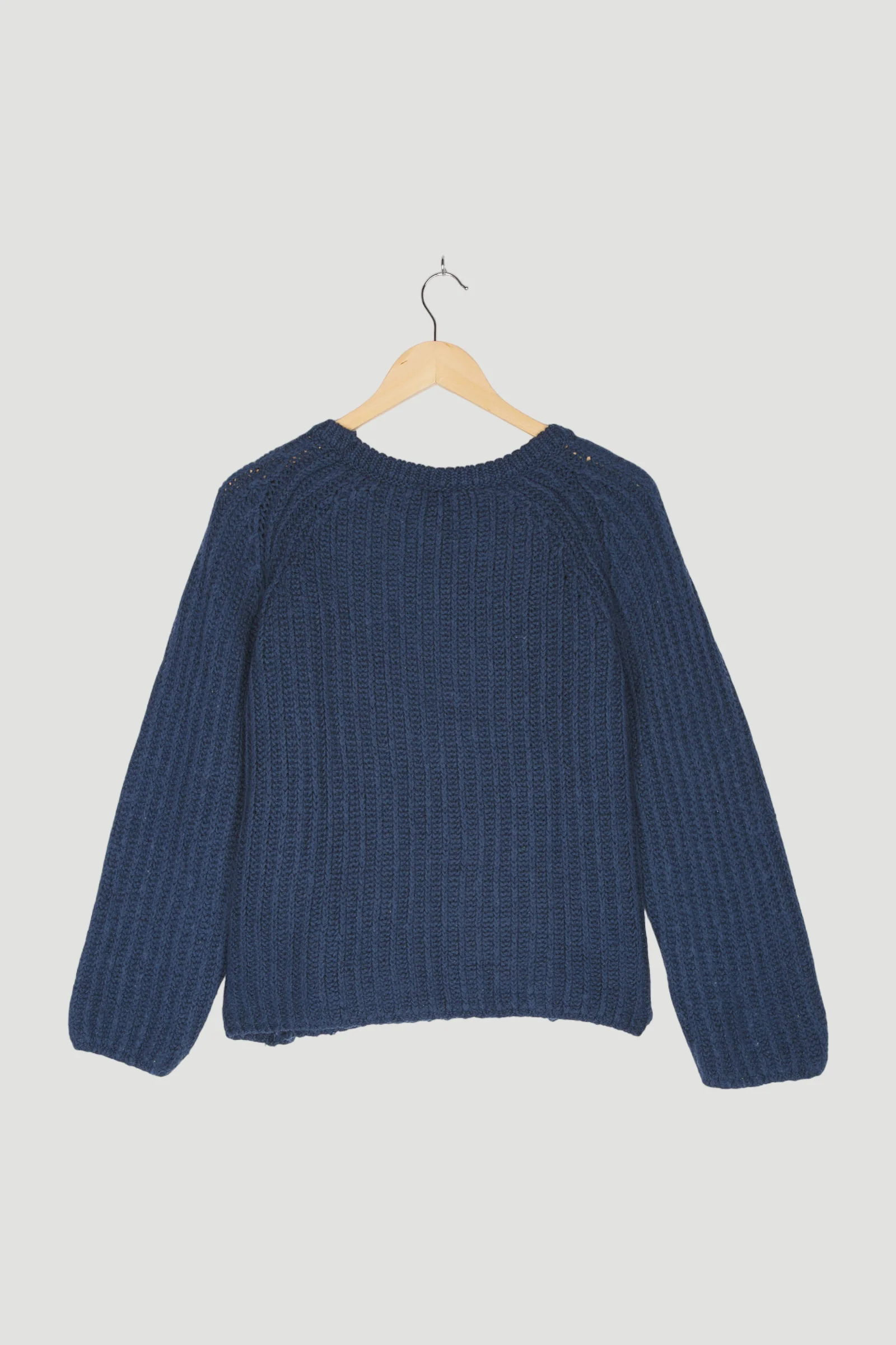 Secondhand Raglan-Pullover aus Bio-Baumwolle und Bio-Merinowolle - Image 2