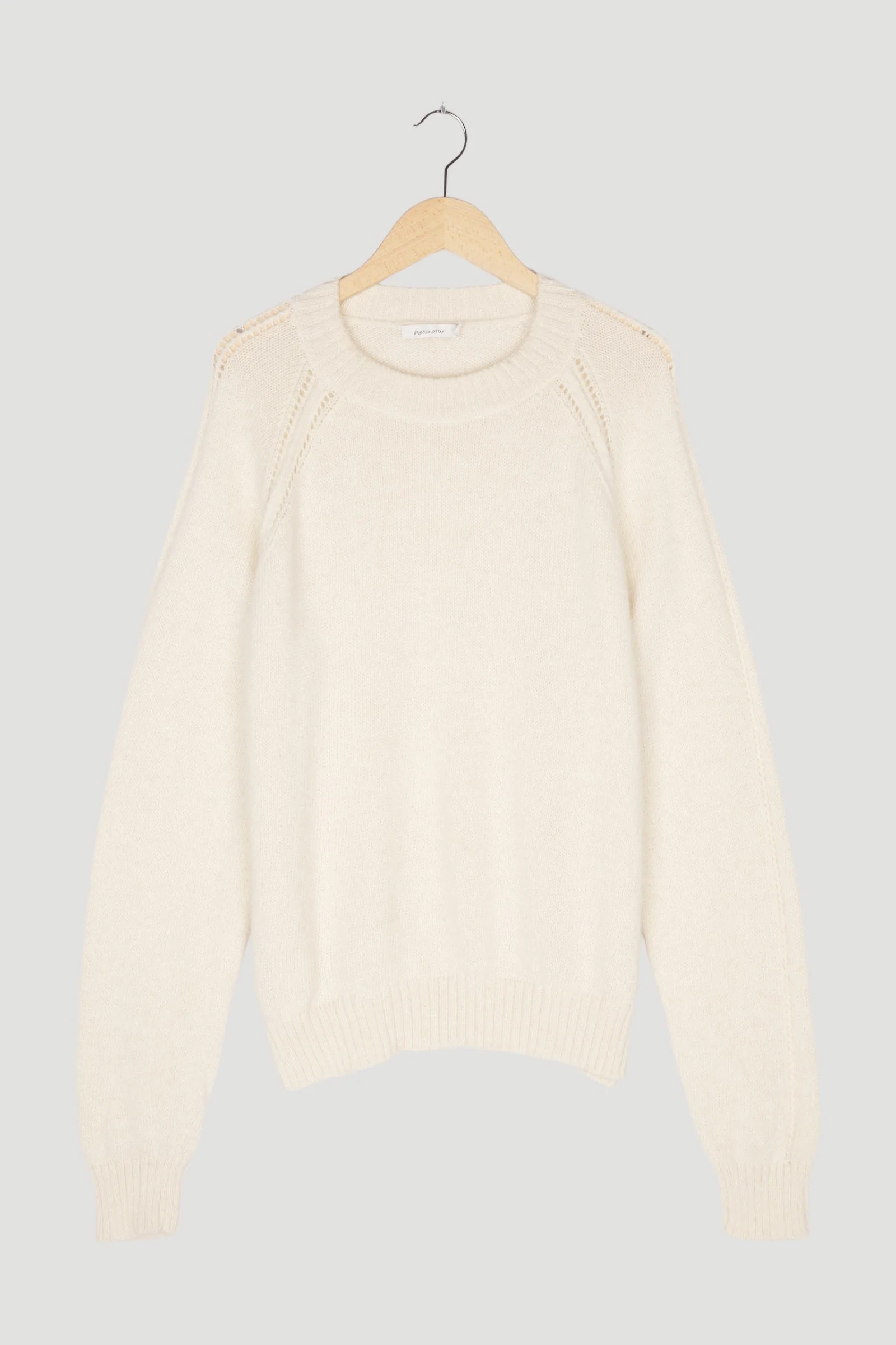 Secondhand Raglan-Pullover aus reinem Baby-Alpaka - Image 4