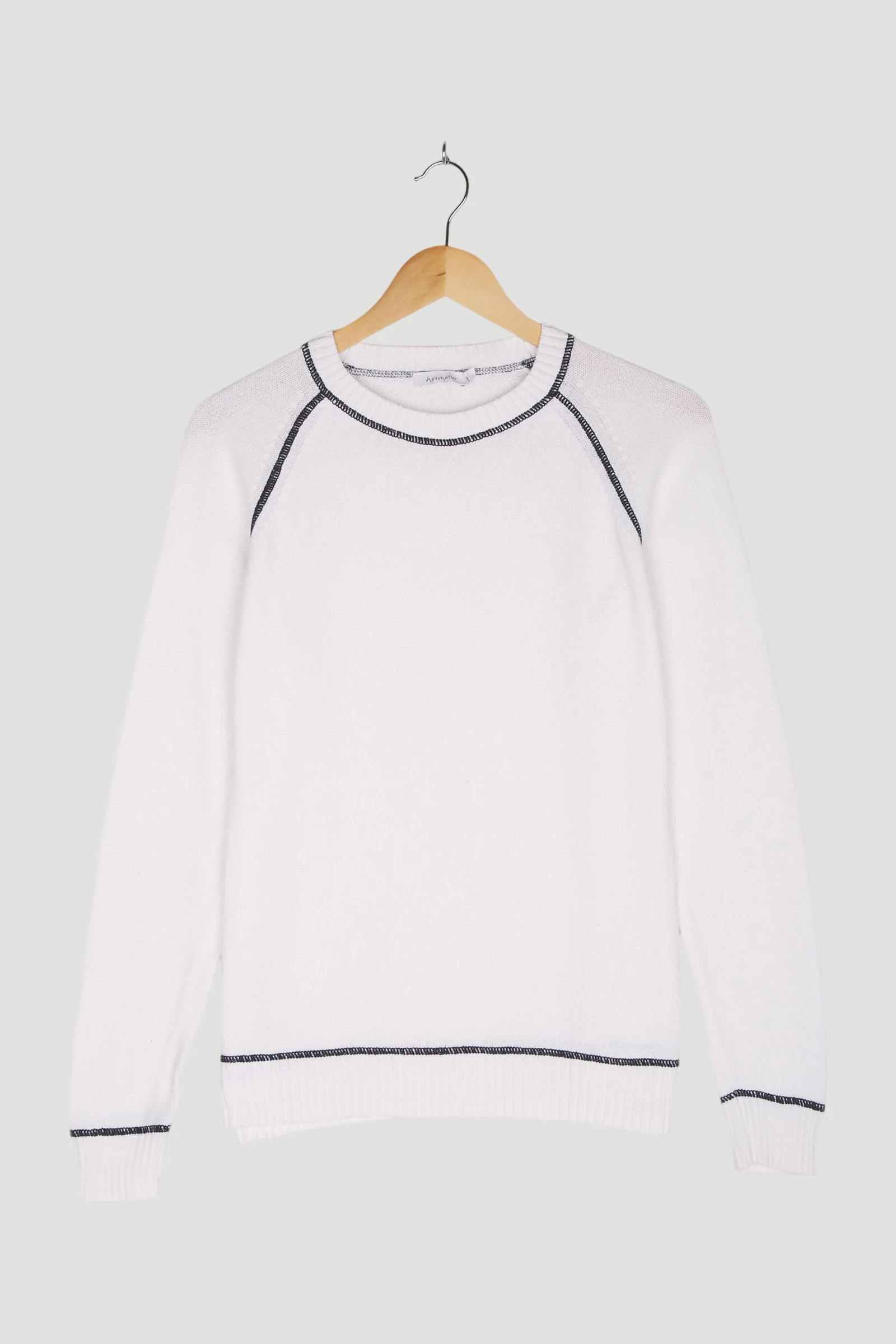 Secondhand Raglan-Pullover aus reiner Bio-Baumwolle