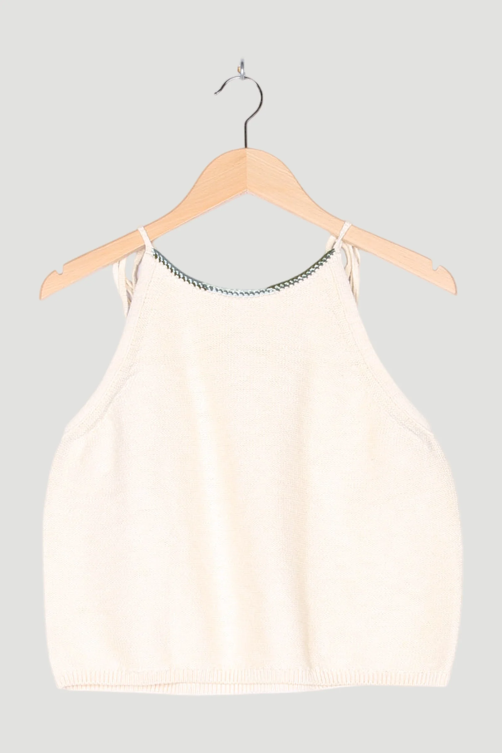 Secondhand Re-Purpose Stricktop aus Bio-Baumwolle mit Kapok