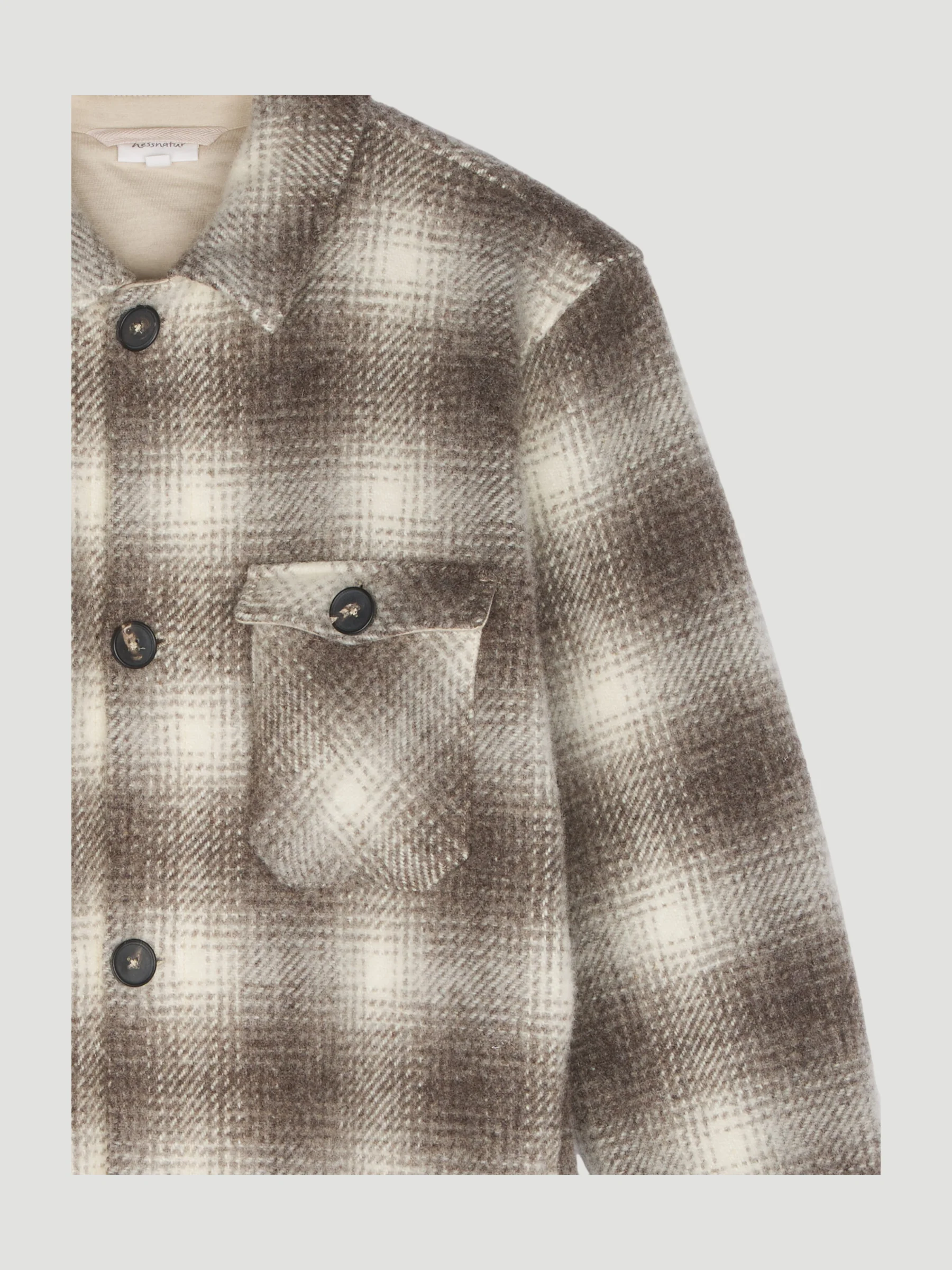 Secondhand Rhönkaro-Overshirt aus reiner Schurwolle - Image 3