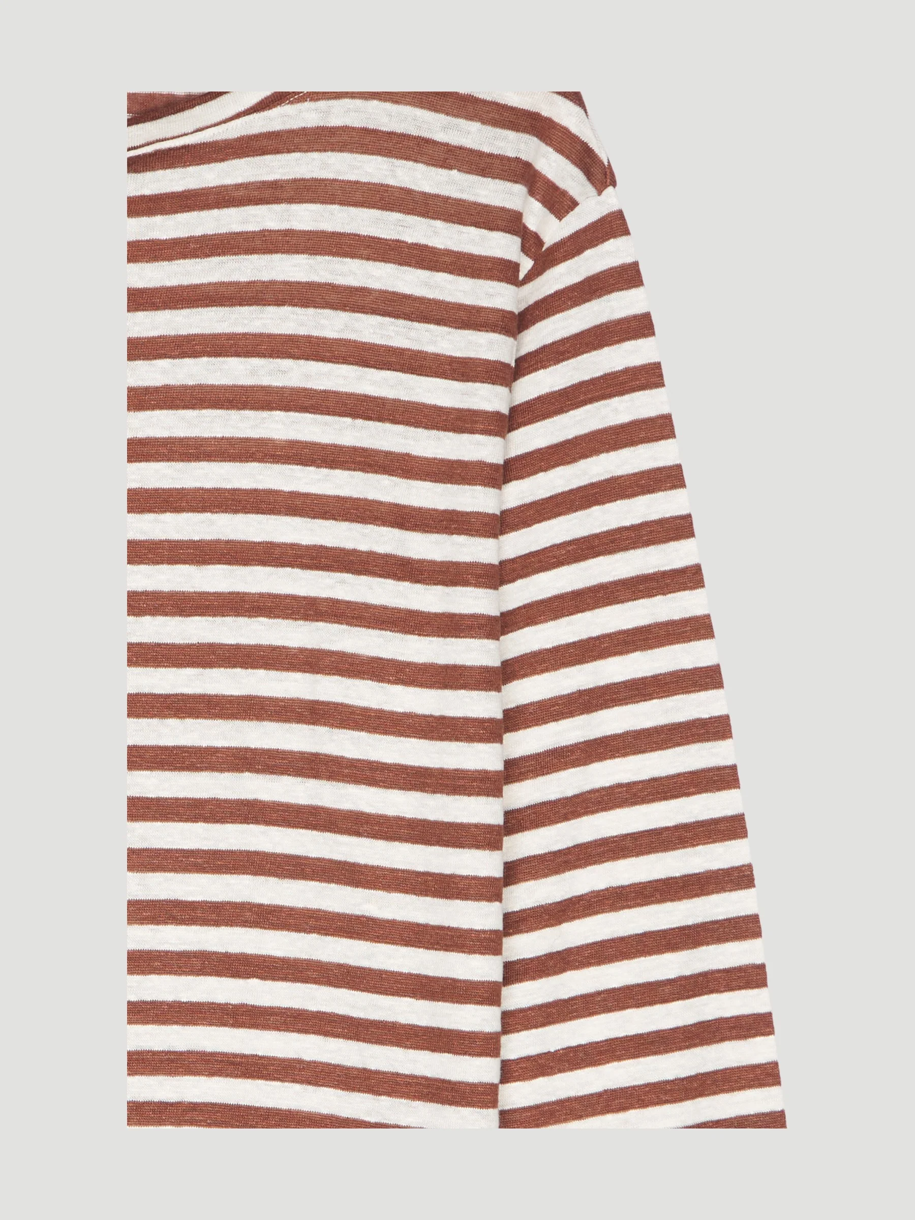 Secondhand Ringel-Langarmshirt aus reinem Leinen - Image 6