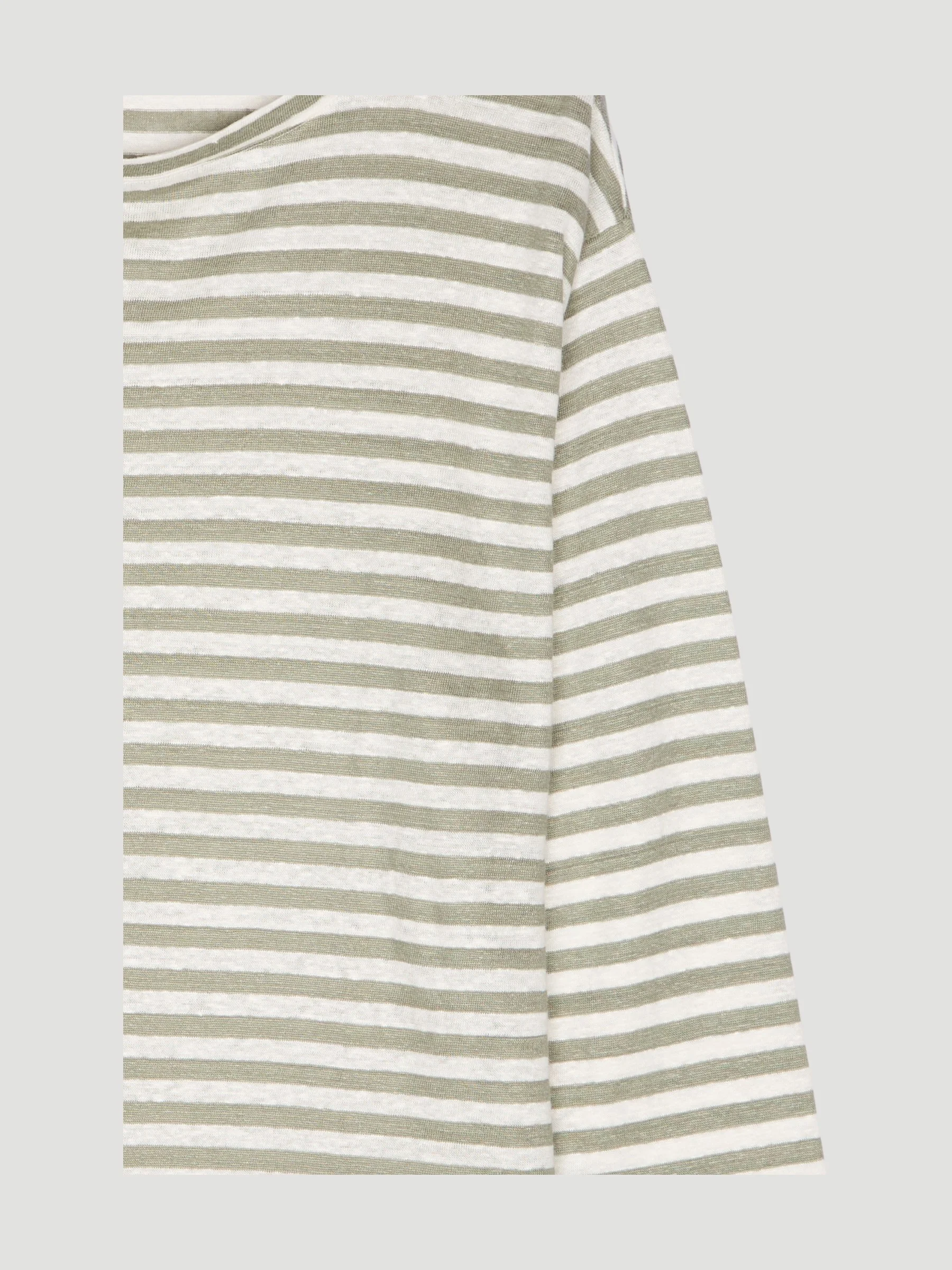 Secondhand Ringel-Langarmshirt aus reinem Leinen - Image 9