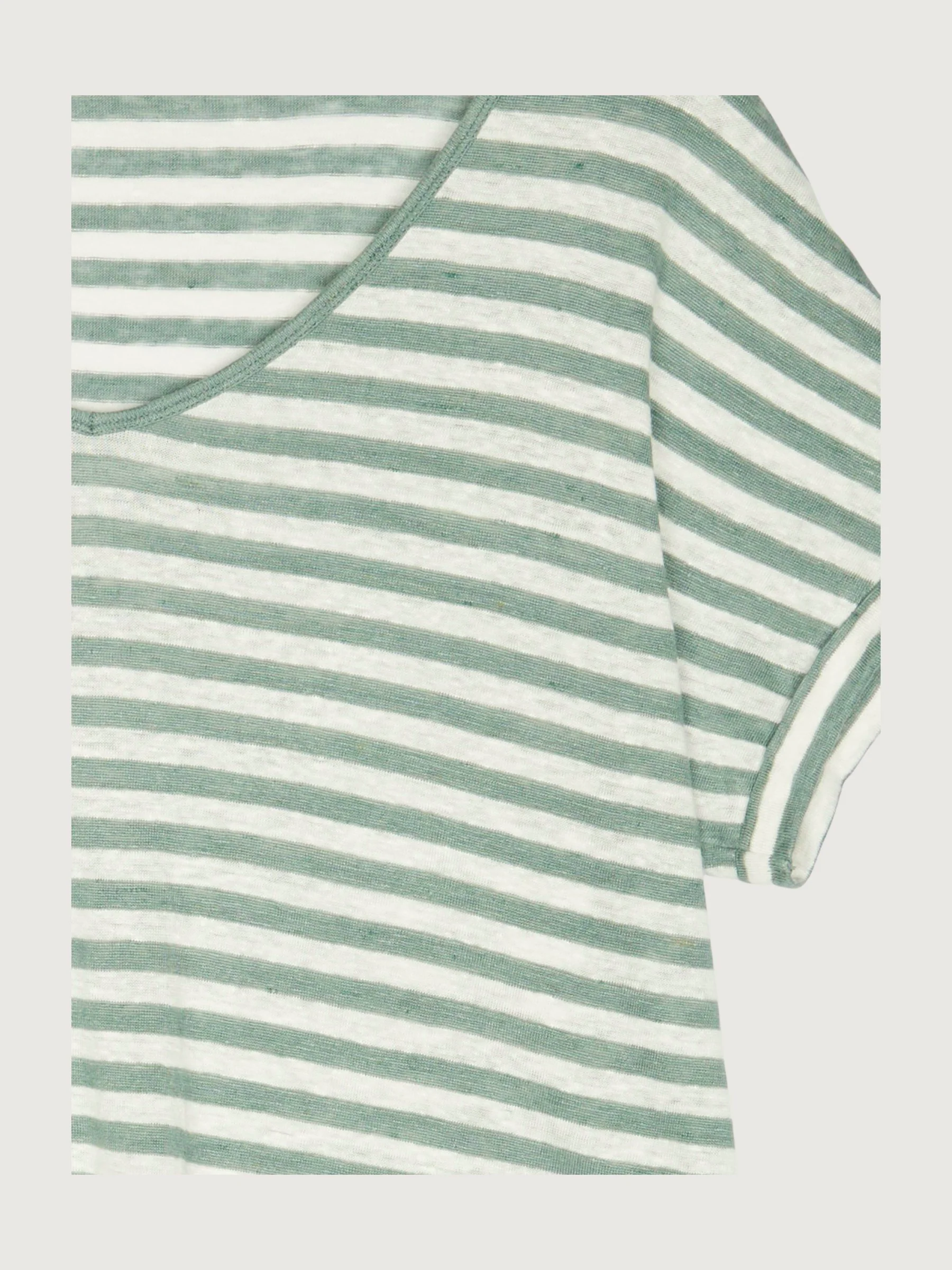 Secondhand Ringel-Shirt aus reinem Leinen - Image 10