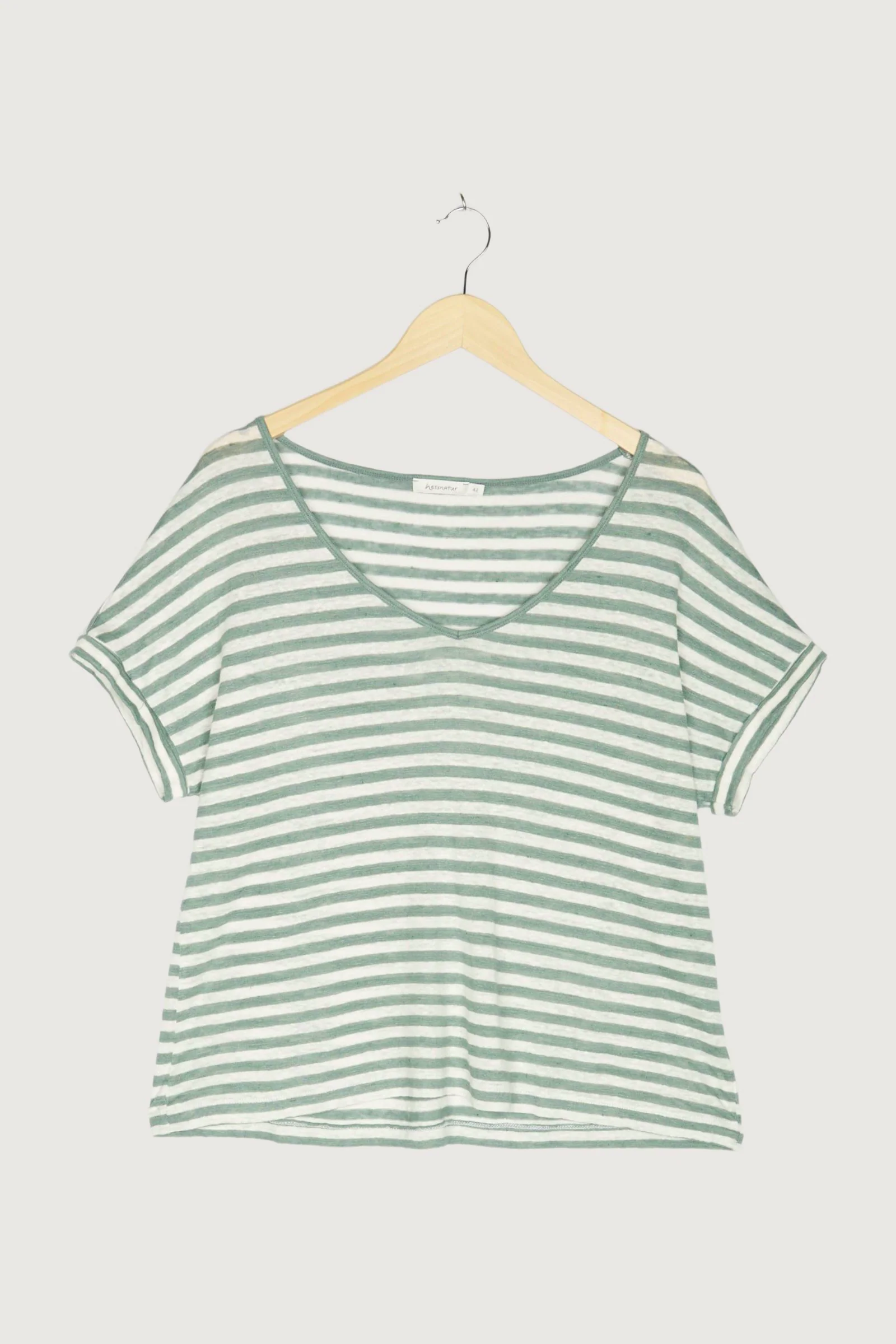 Secondhand Ringel-Shirt aus reinem Leinen - Image 12