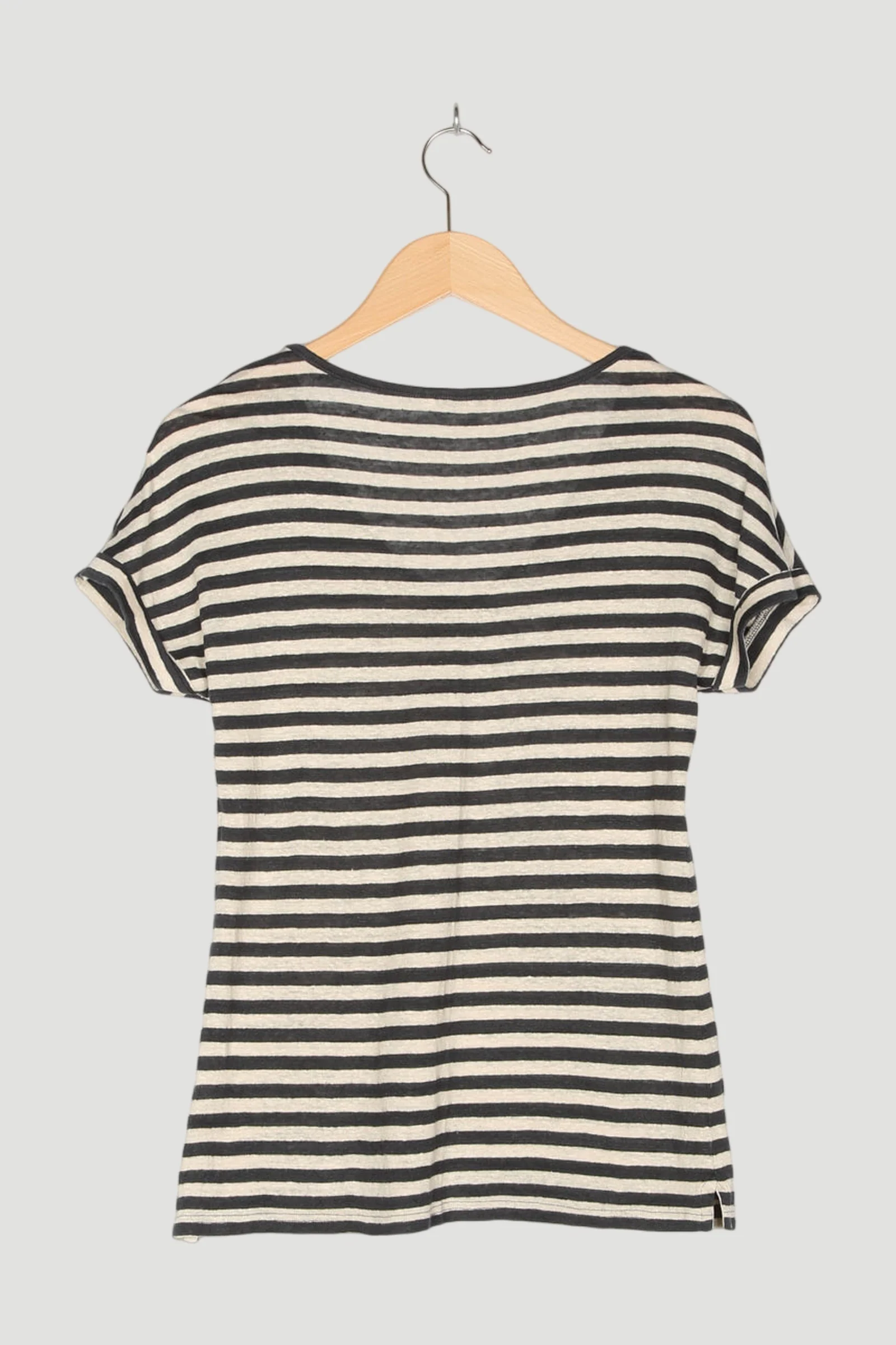 Secondhand Ringel-Shirt aus reinem Leinen - Image 2