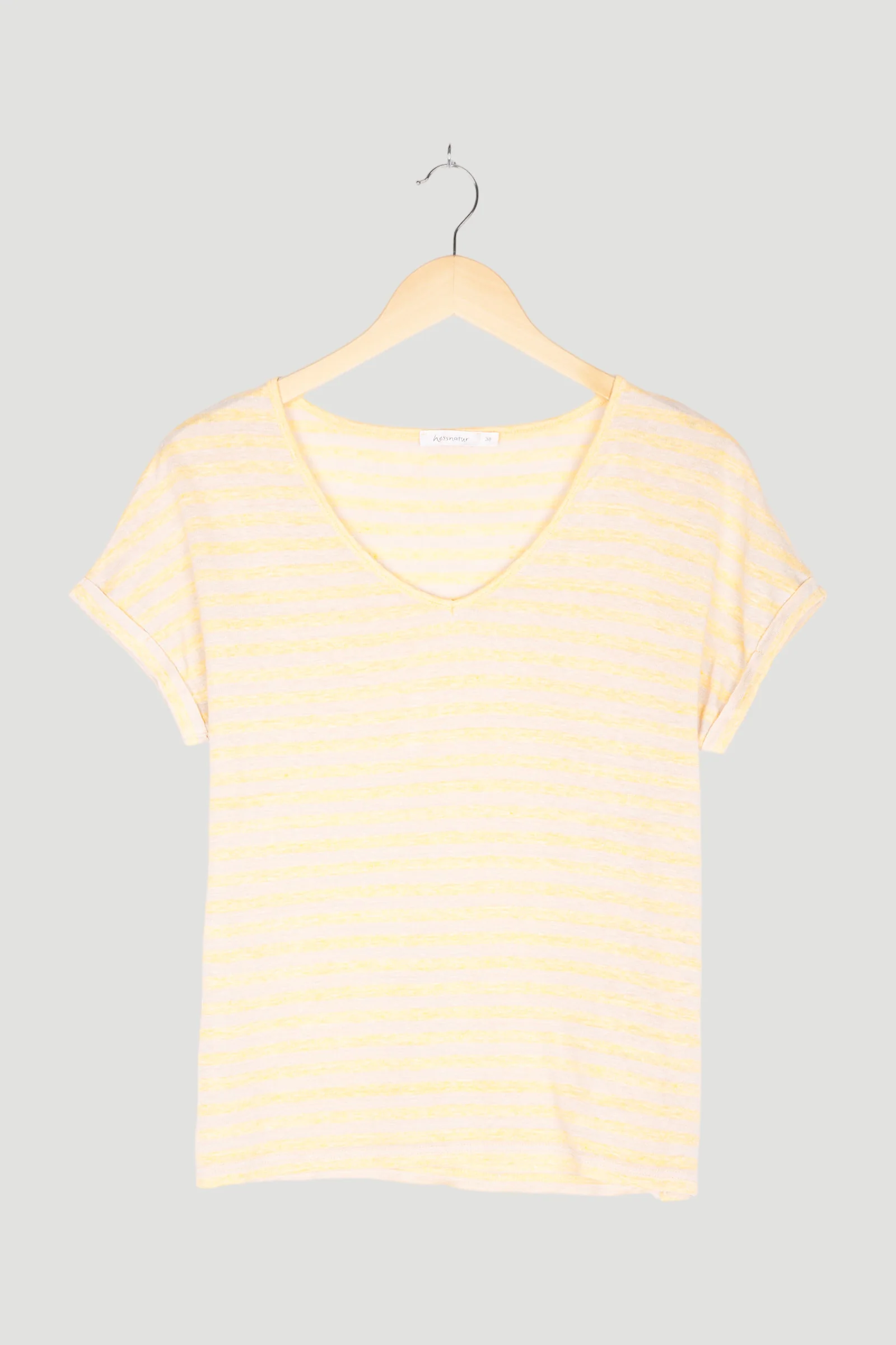 Secondhand Ringel-Shirt aus reinem Leinen - Image 4