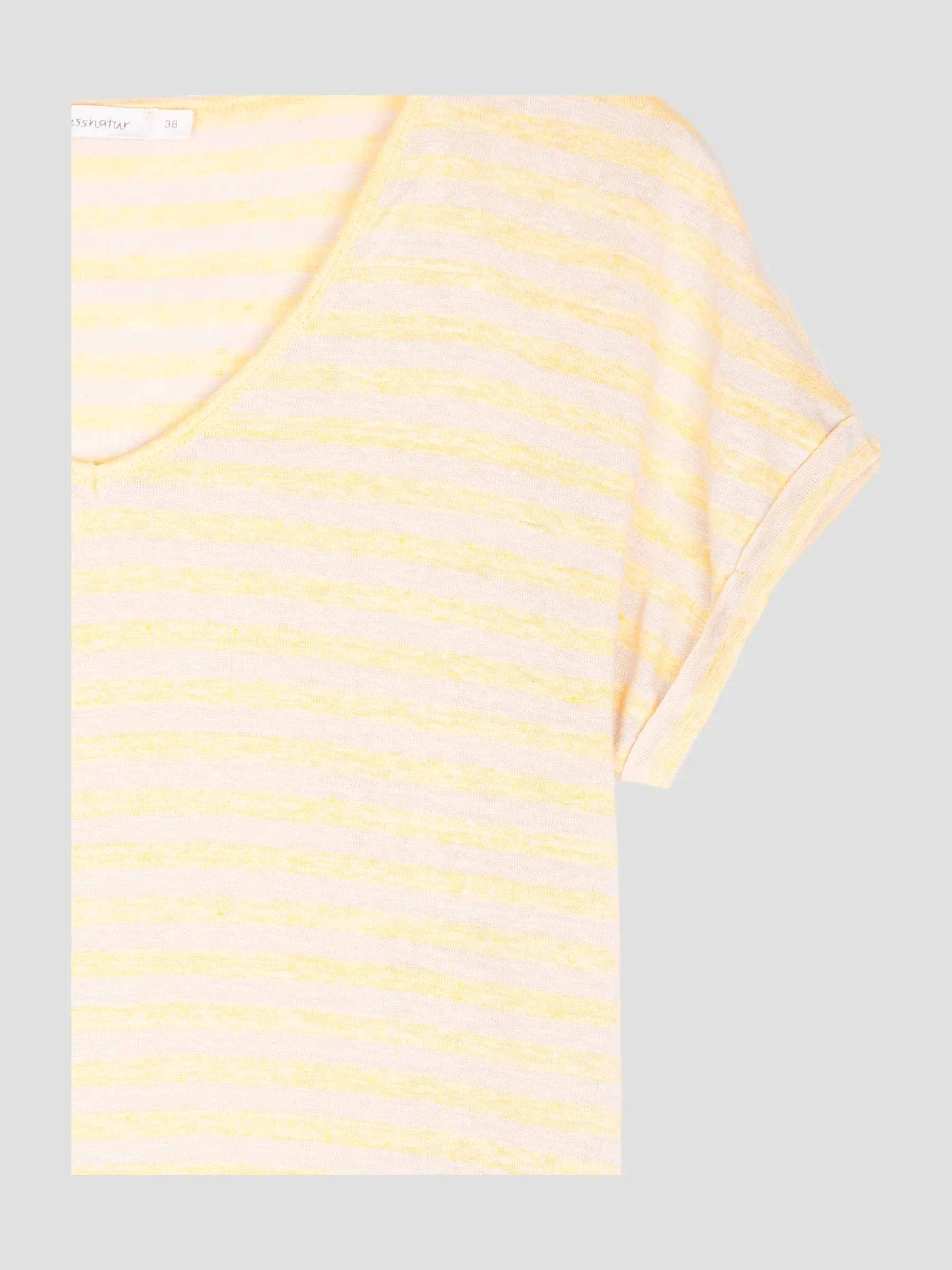 Secondhand Ringel-Shirt aus reinem Leinen - Image 6