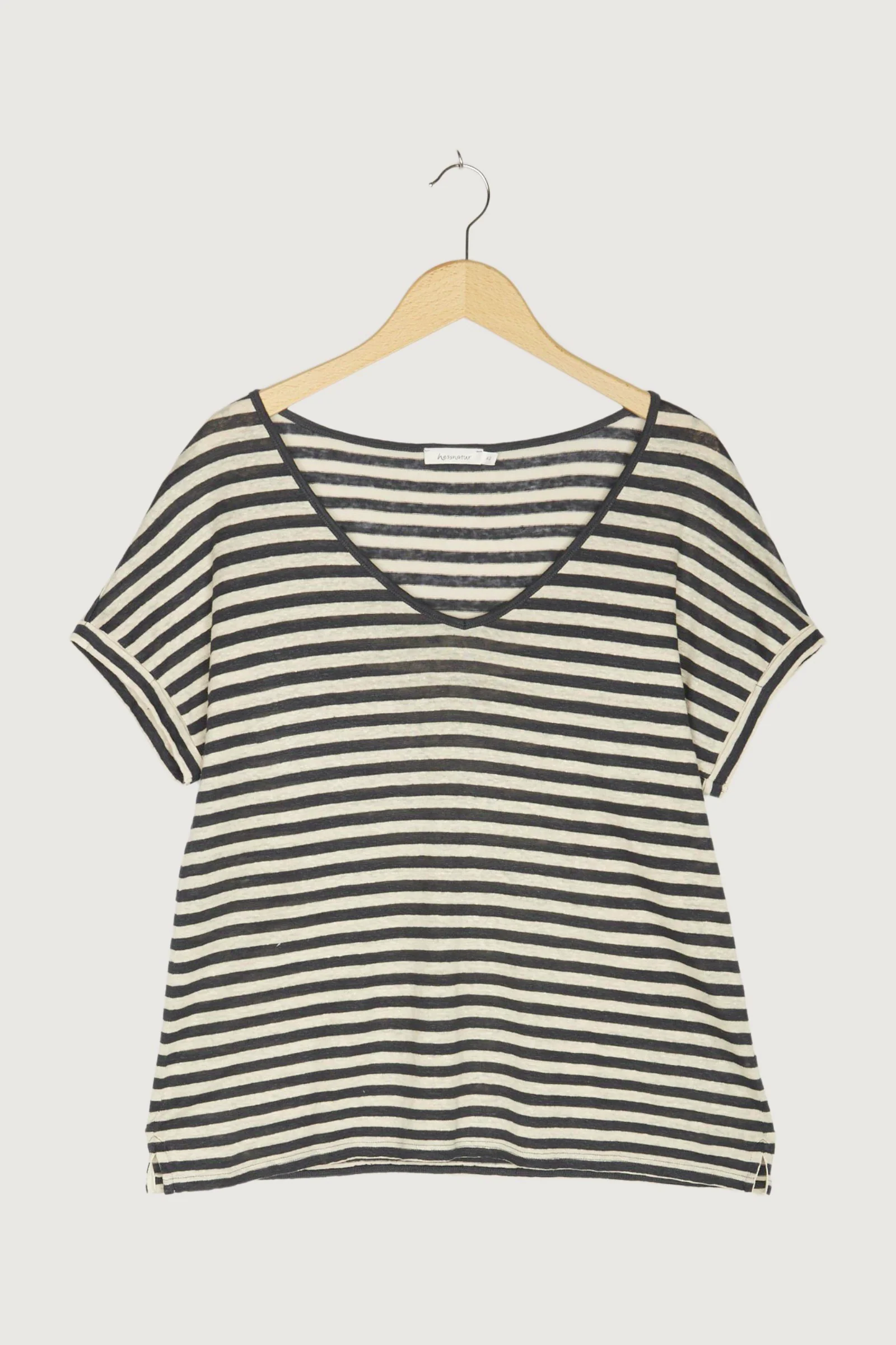Secondhand Ringel-Shirt aus reinem Leinen - Image 7