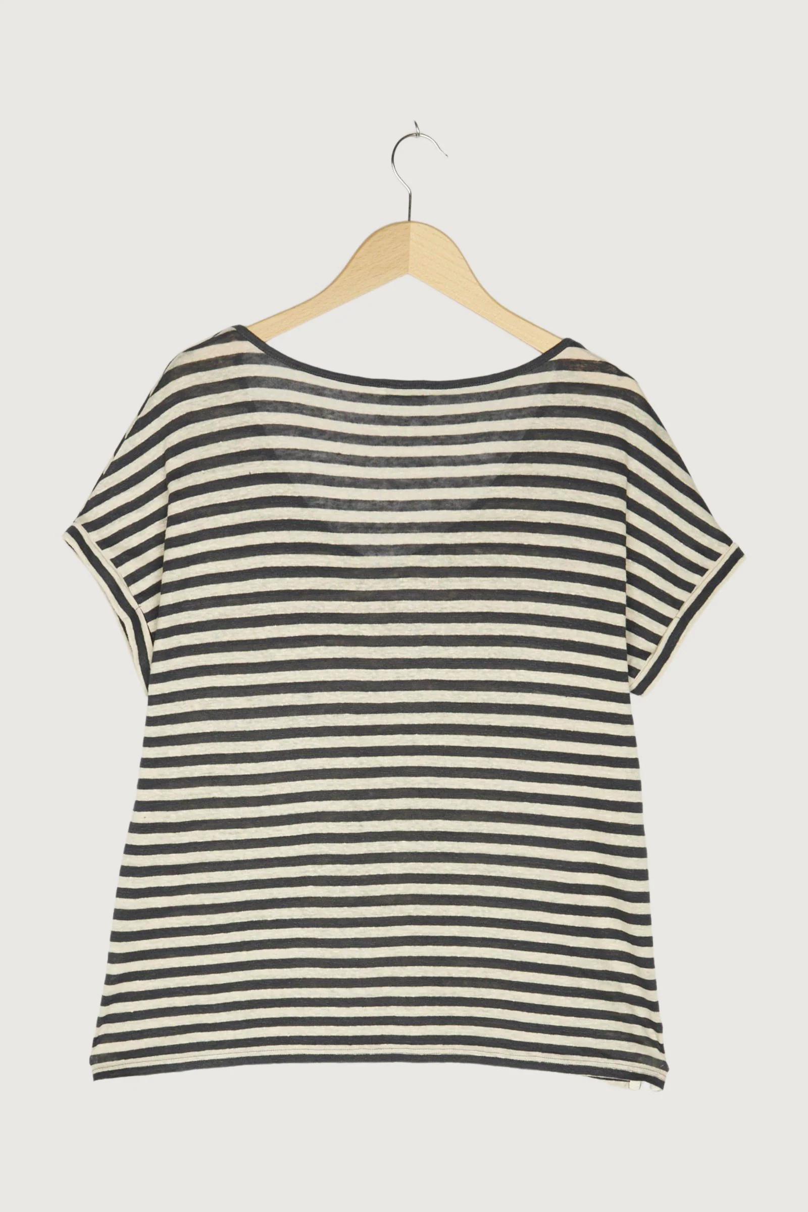 Secondhand Ringel-Shirt aus reinem Leinen - Image 8