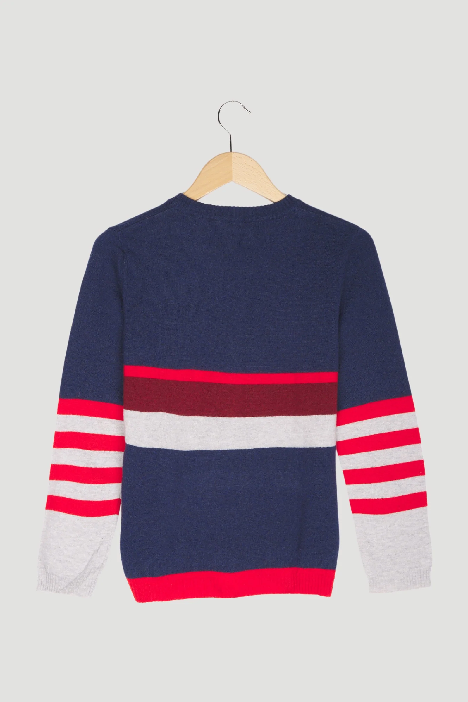 Secondhand Ringelpullover aus reiner Schurwolle - Image 5