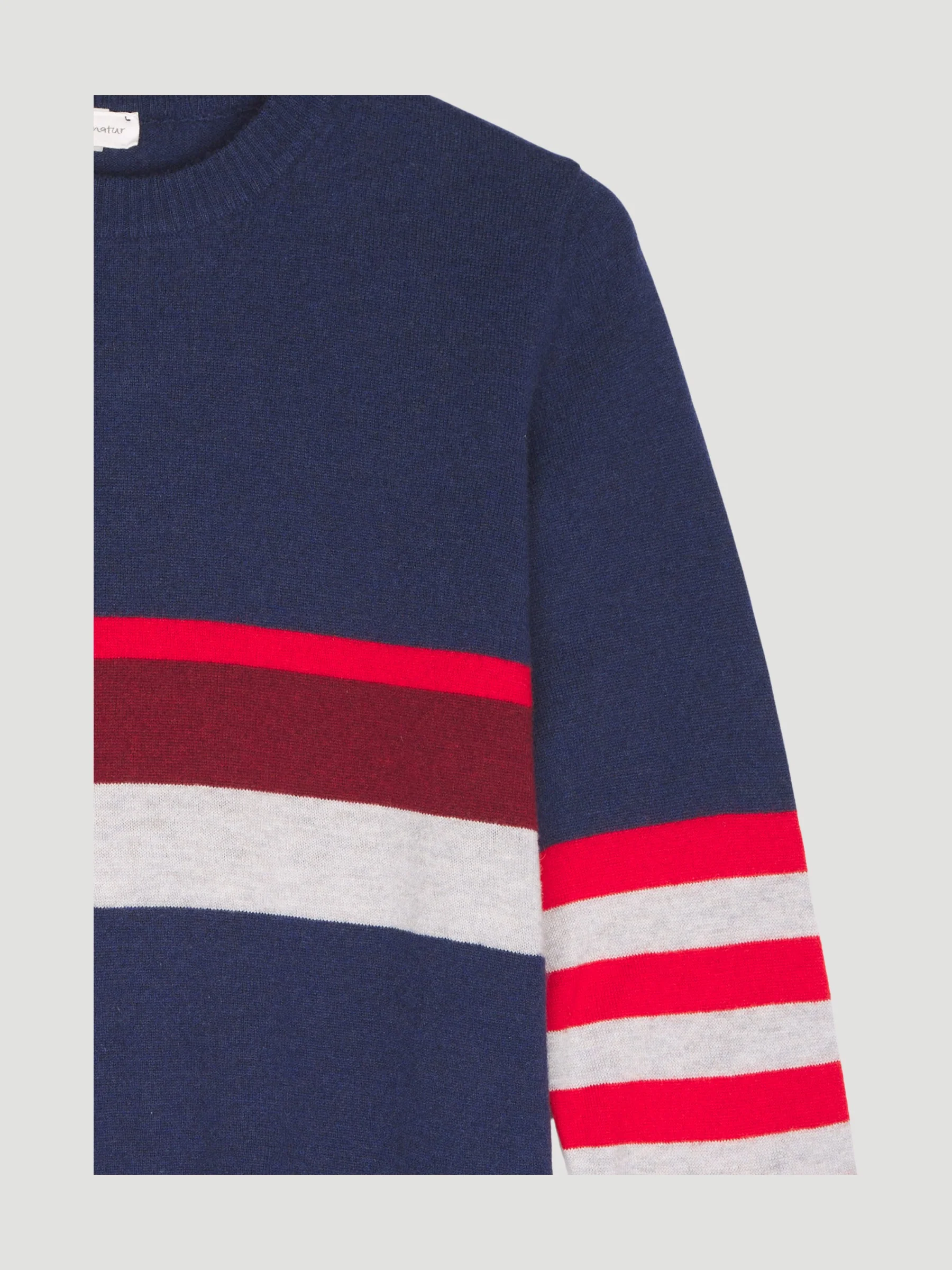 Secondhand Ringelpullover aus reiner Schurwolle - Image 6