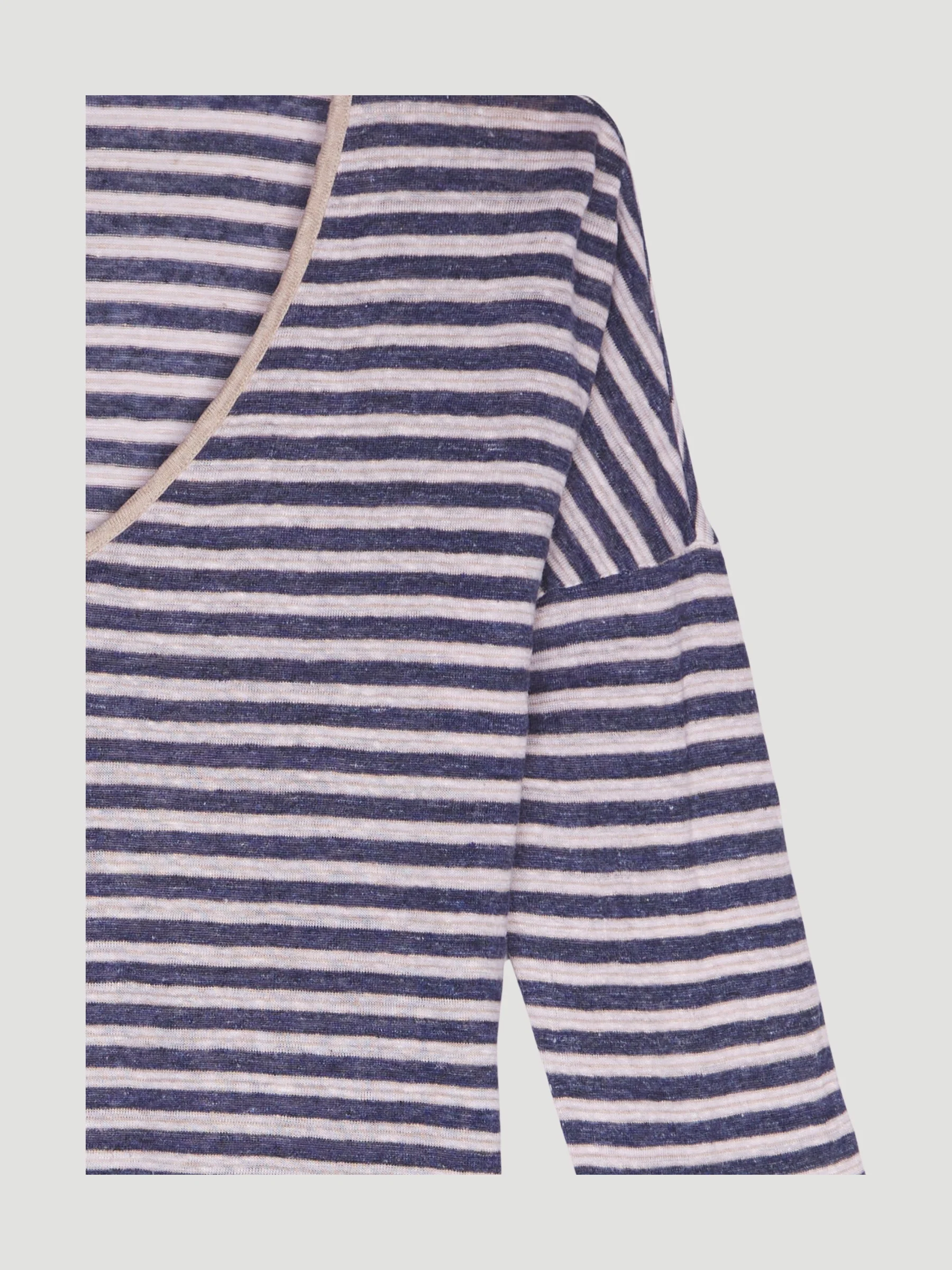 Secondhand Ringelshirt aus reinem Leinen - Image 6