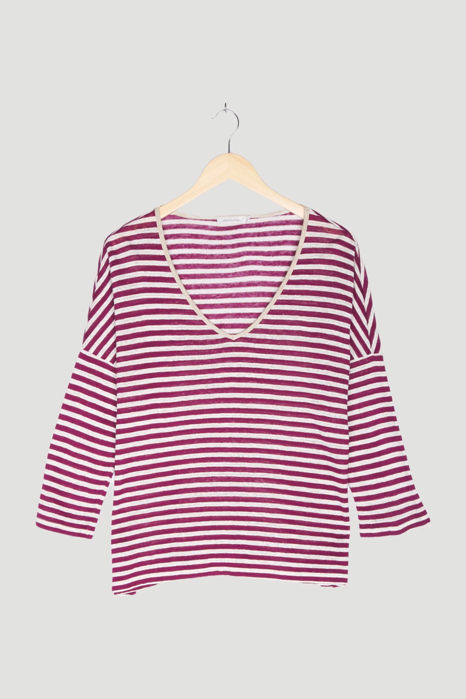 Secondhand Ringelshirt aus reinem Leinen - Image 7