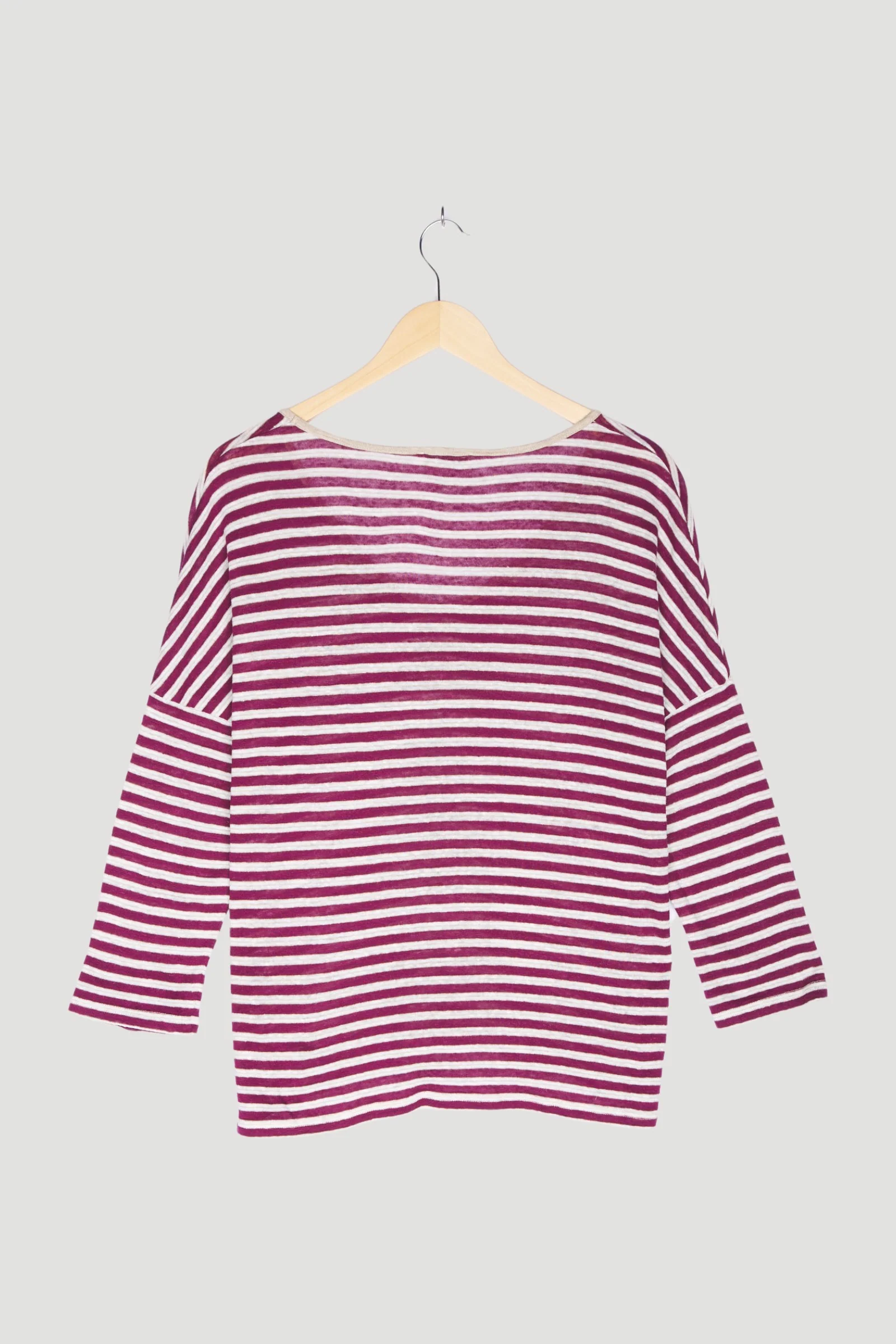 Secondhand Ringelshirt aus reinem Leinen - Image 8