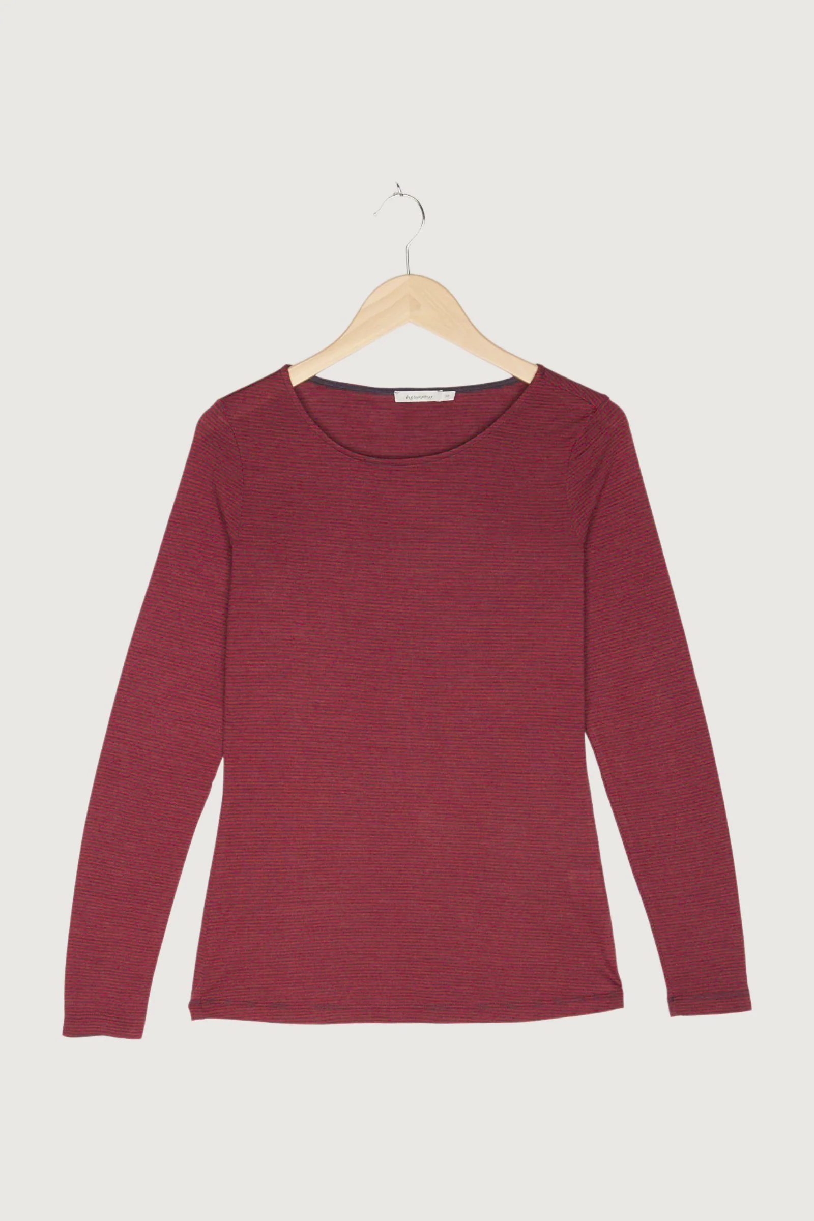 Secondhand Ringelshirt aus Schurwolle mit Seide - Image 4