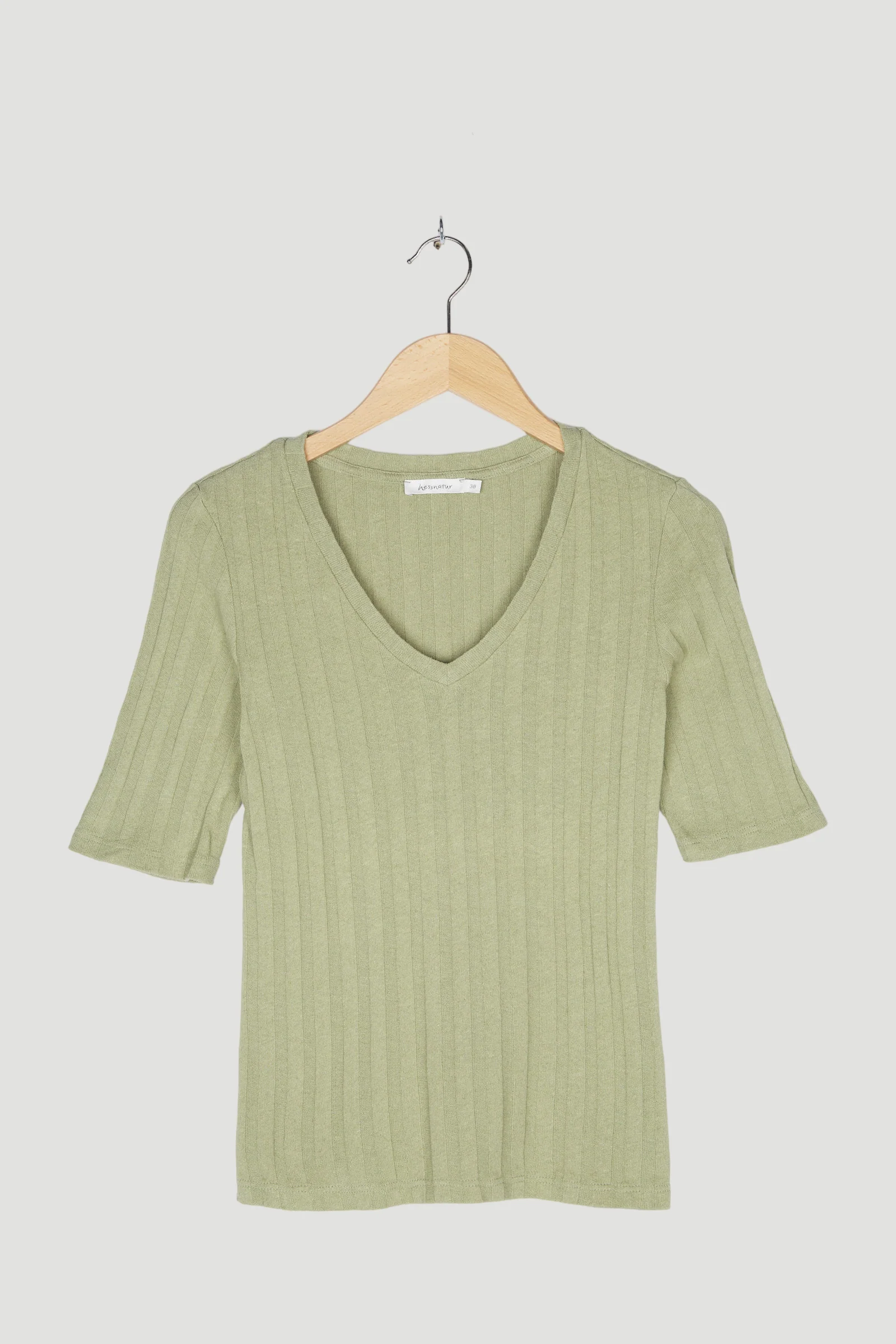 Secondhand Rippshirt aus Bio-Baumwolle mit Hanf - Image 4