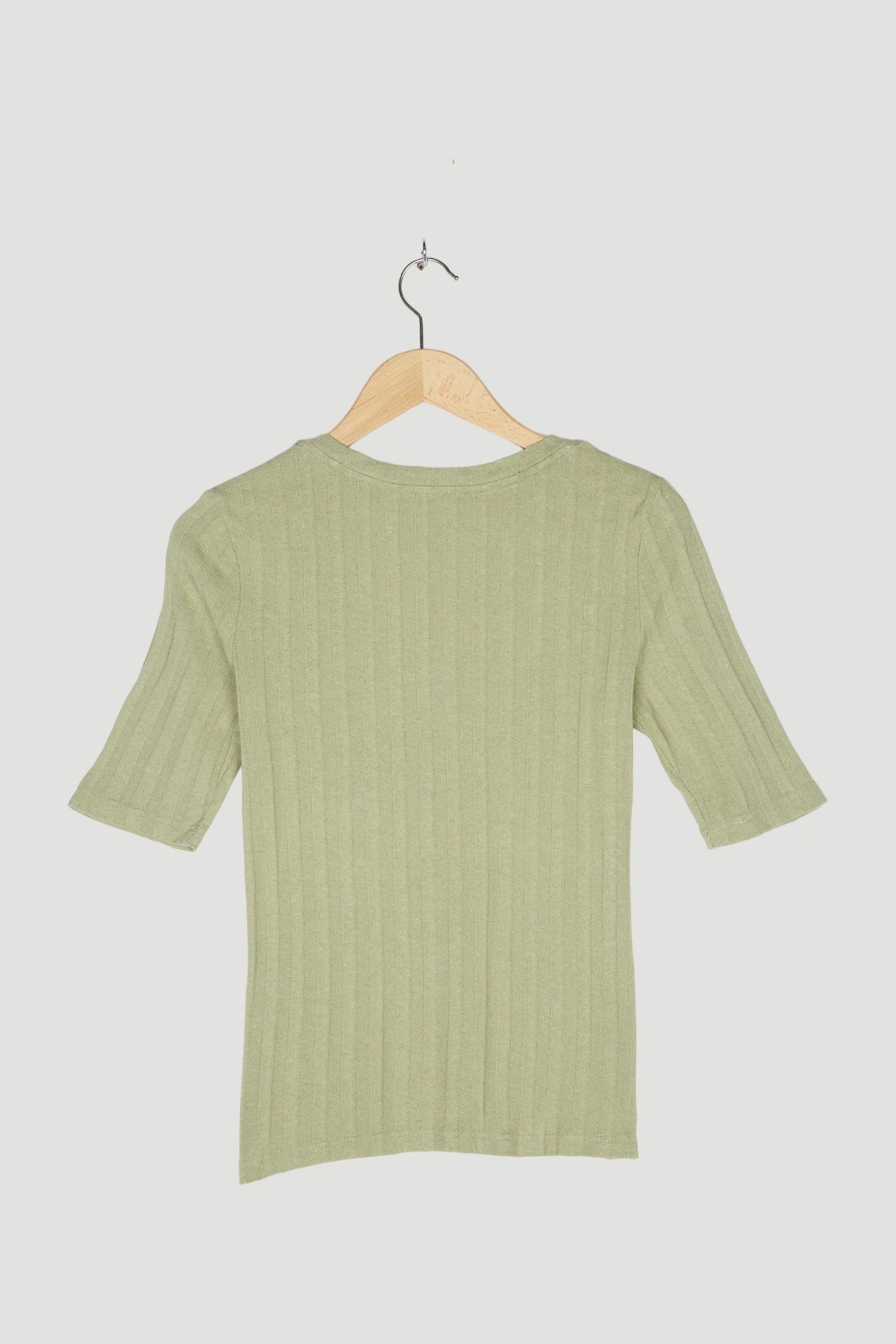 Secondhand Rippshirt aus Bio-Baumwolle mit Hanf - Image 5