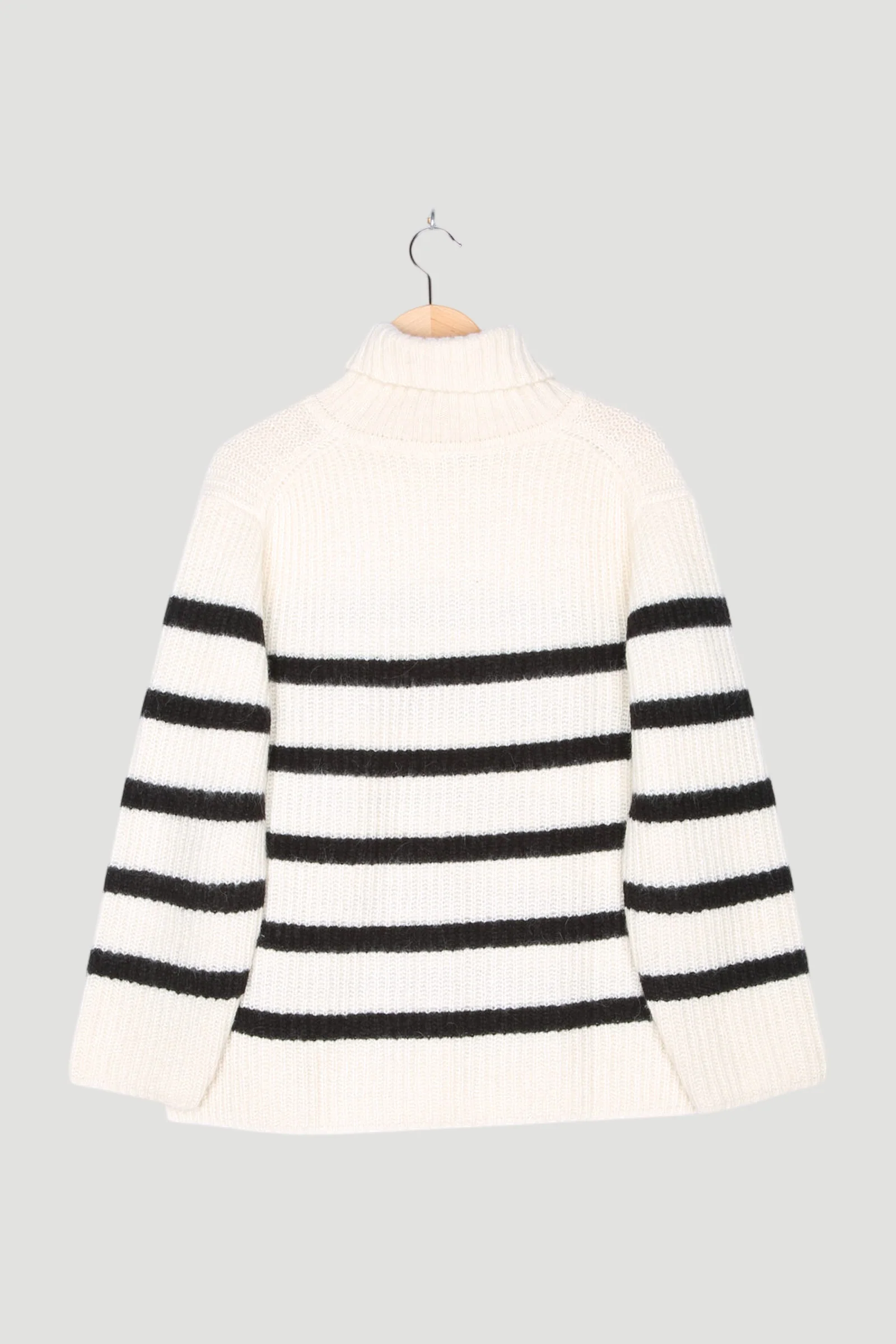 Secondhand Rollkragen-Pullover aus Alpaka mit Seide und Mohair - Image 2