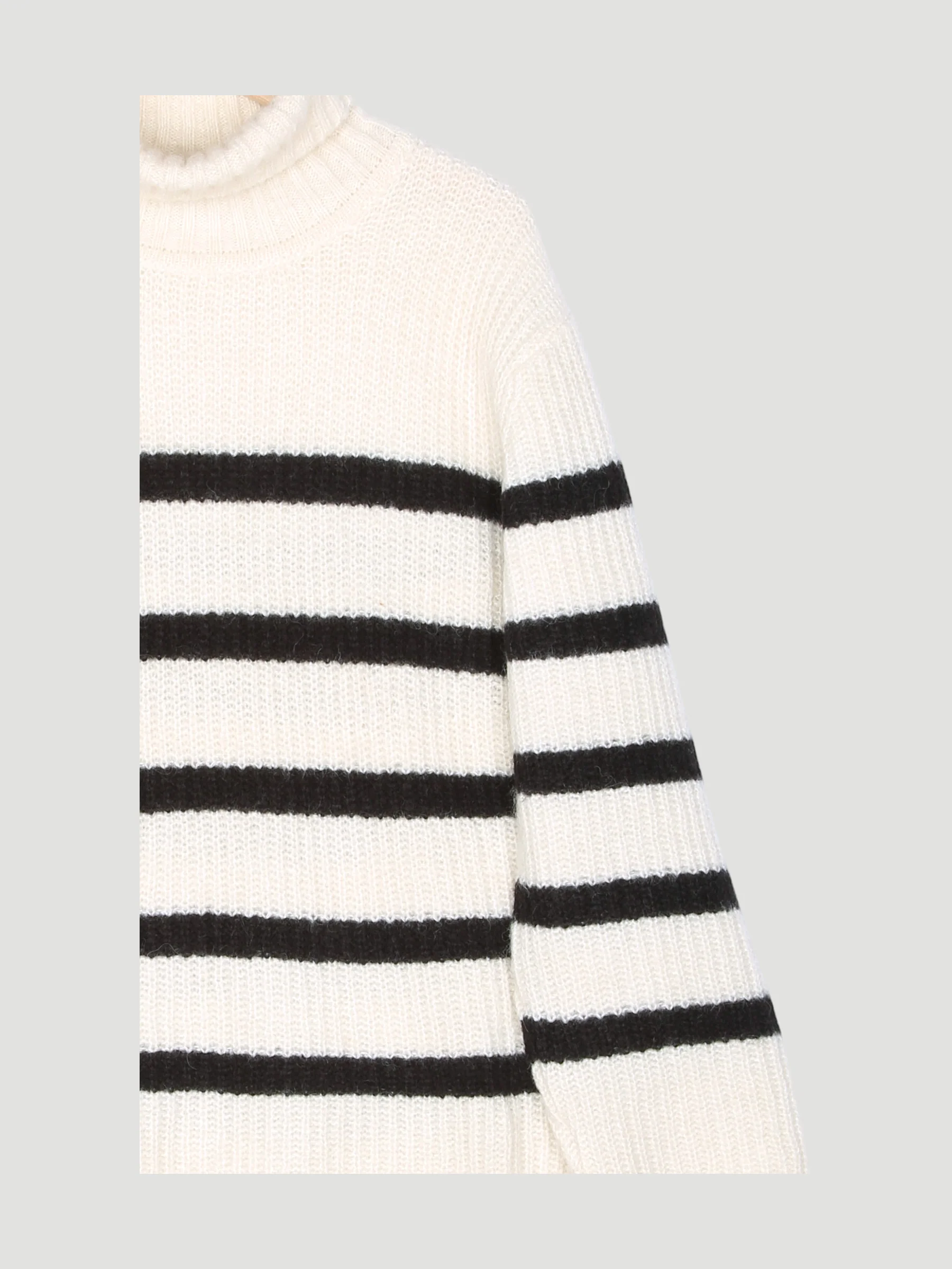 Secondhand Rollkragen-Pullover aus Alpaka mit Seide und Mohair - Image 3