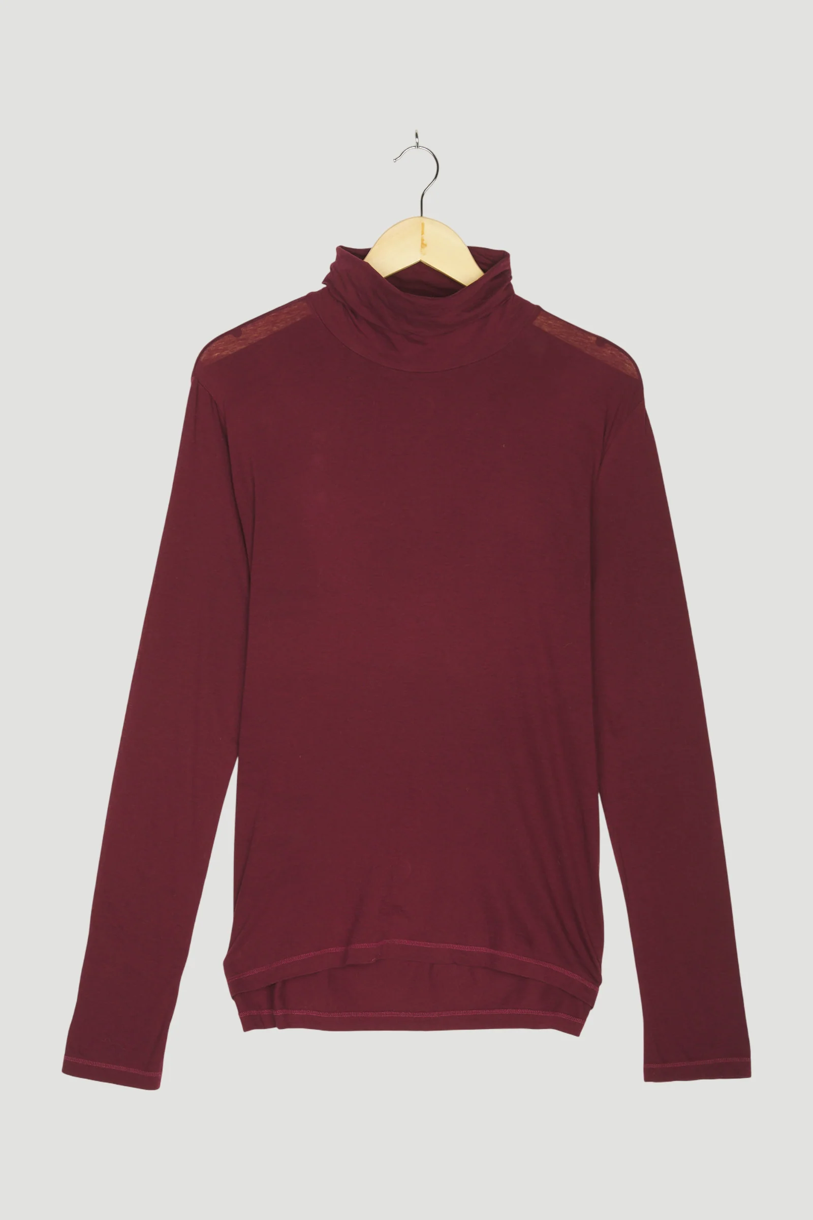 Secondhand Rollkragen-Shirt aus reiner Bio-Baumwolle
