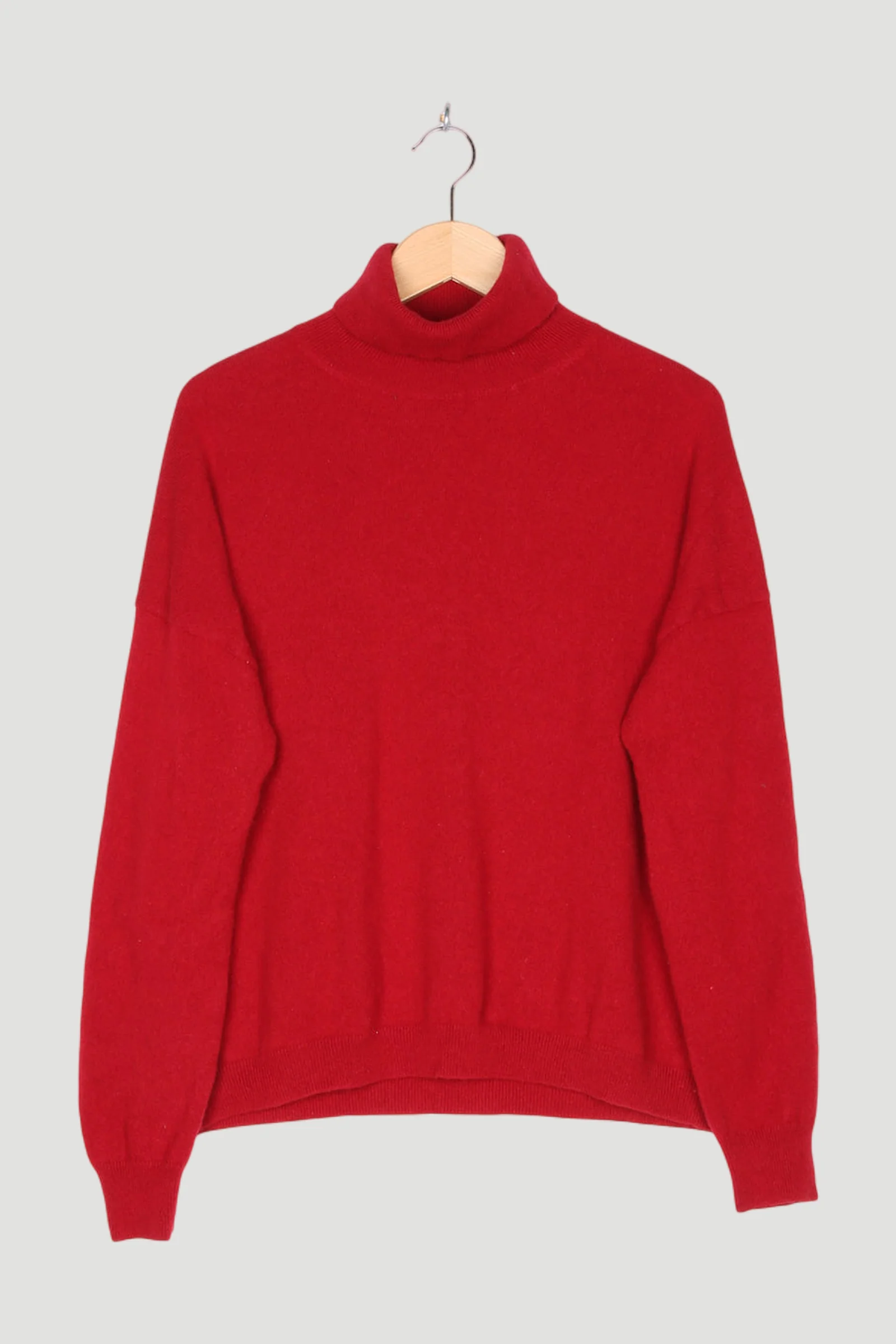 Secondhand Rollkragenpullover aus Bio-Schurwolle mit Kaschmir