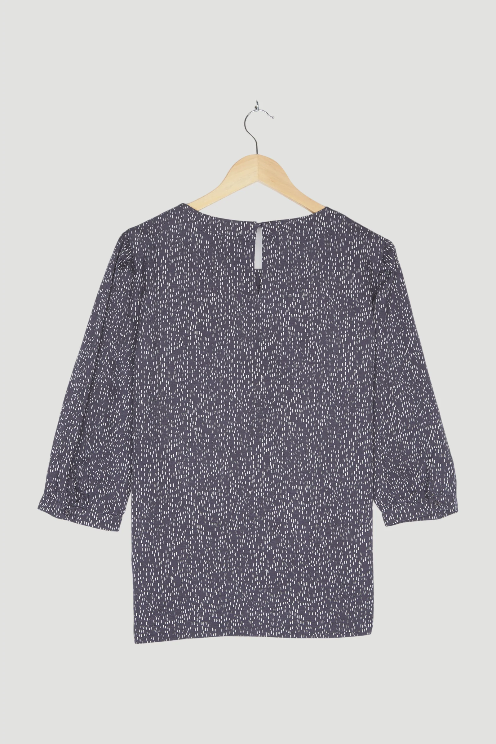 Secondhand Schlupf Bluse aus Bio-Baumwolle mit Seide und Hanf - Image 5