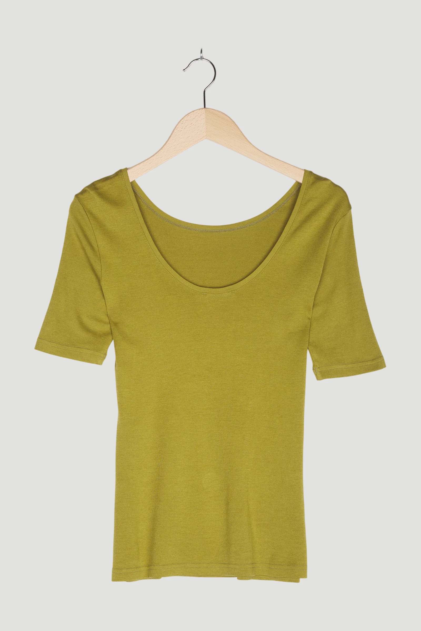 Secondhand Seiden-Shirt mit Bio-Baumwolle