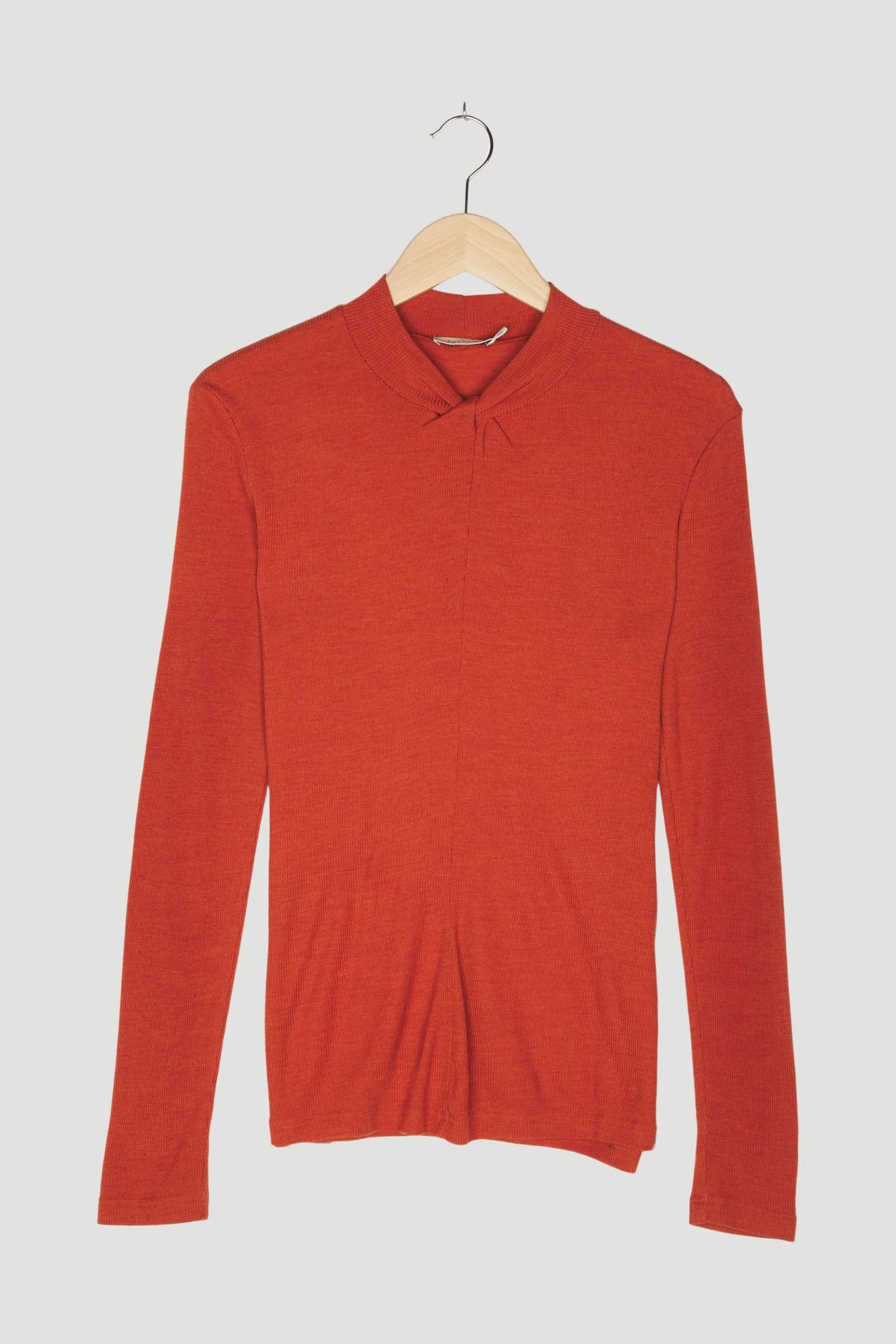 Shirt aus Bio-Merinowolle mit Seide