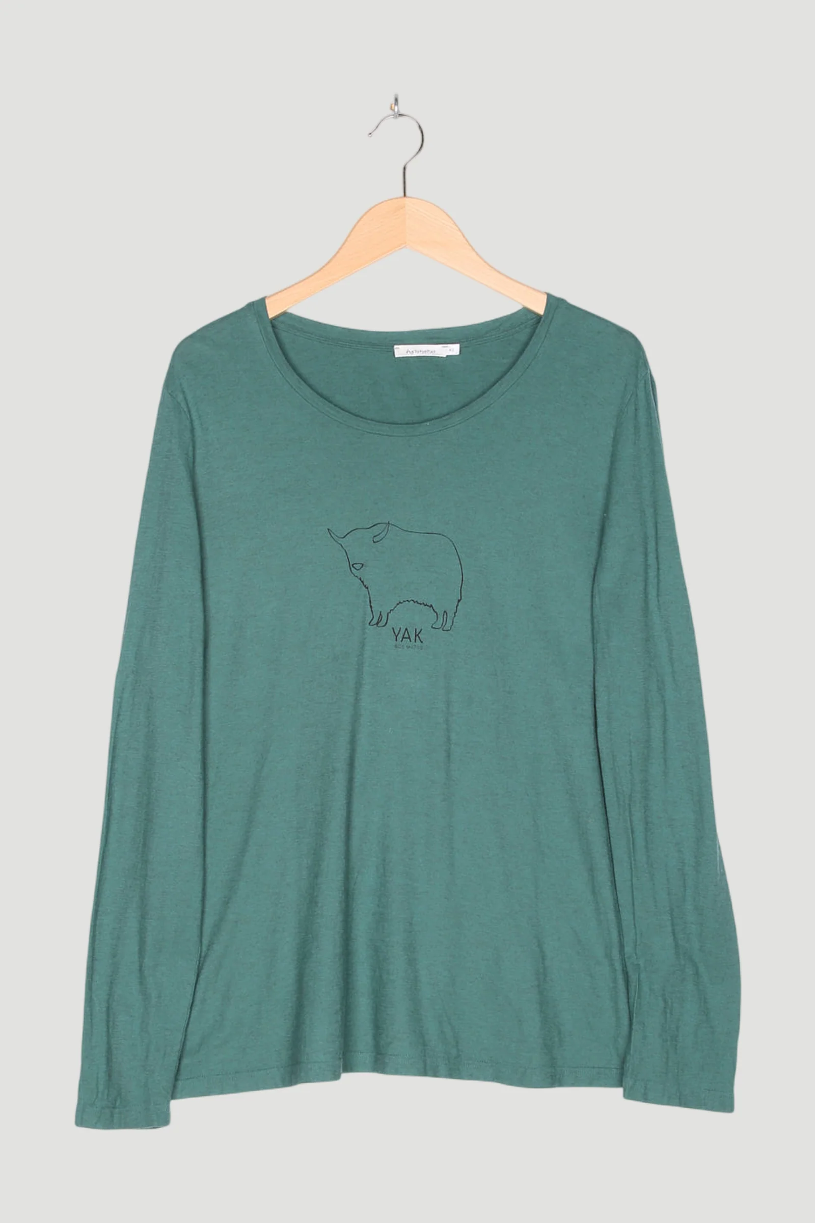 Secondhand Shirt aus Bio-Baumwolle mit Yakwolle