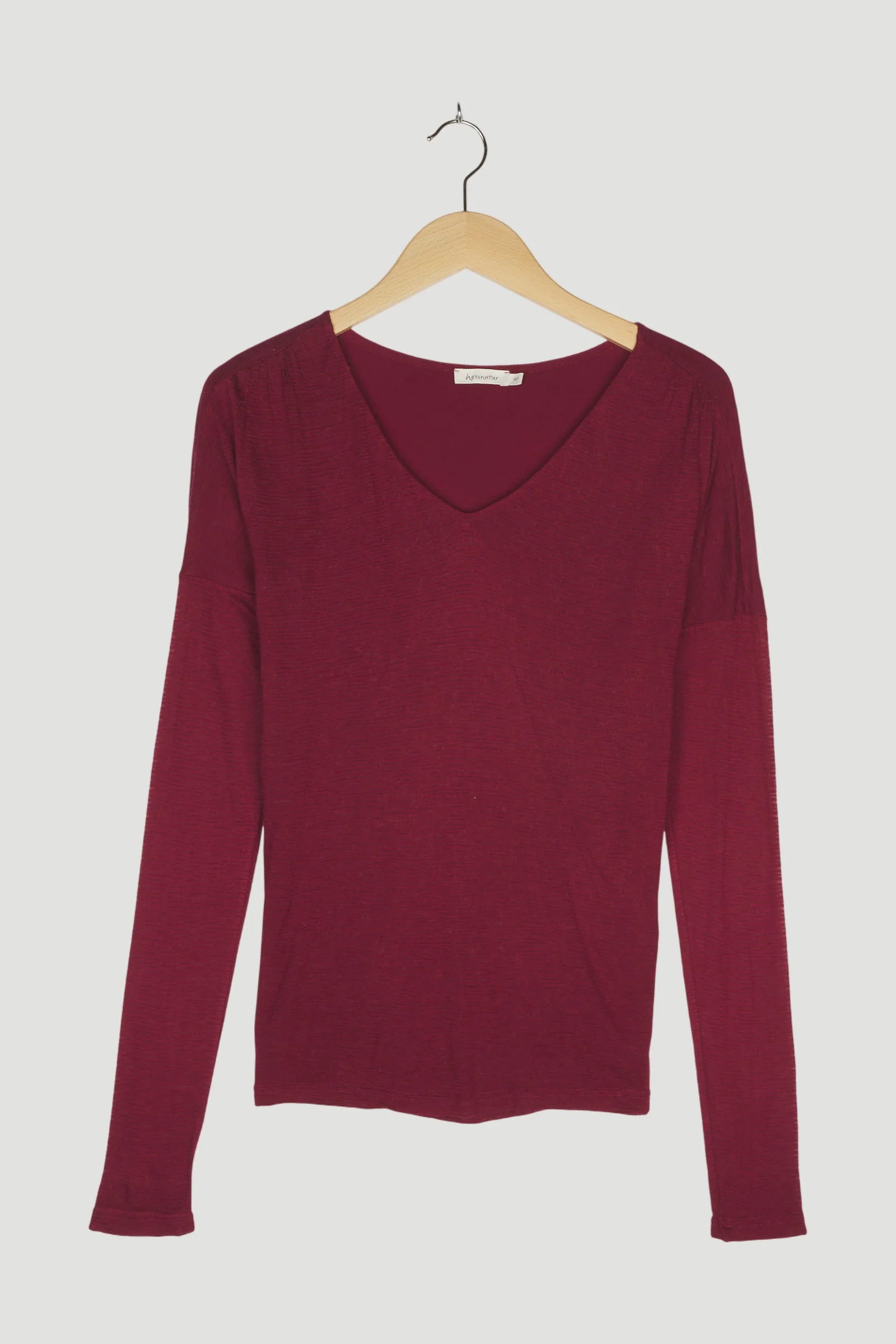 Secondhand Shirt aus Modal mit Schurwolle