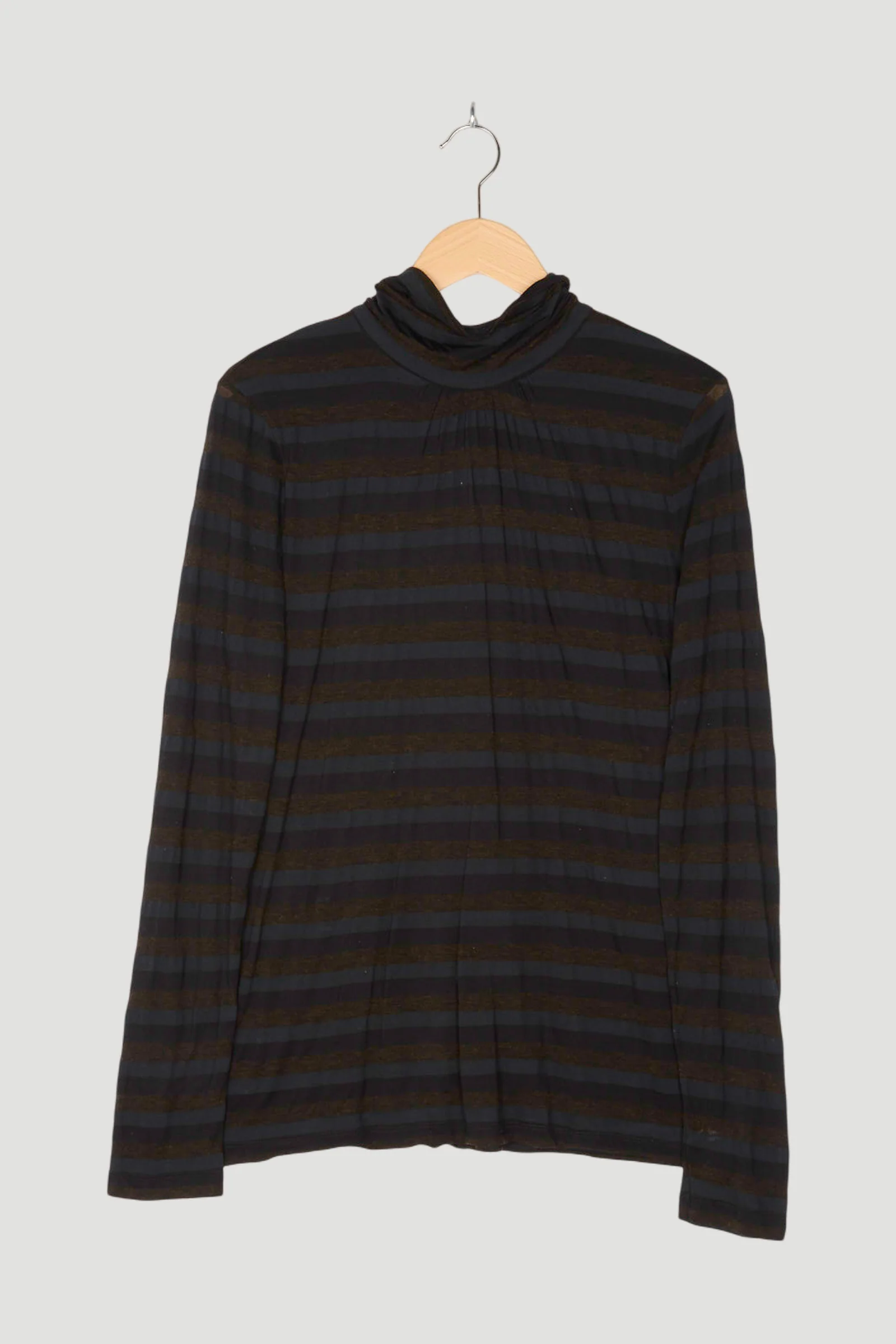 Secondhand Shirt-Bluse aus Modal mit Bio-Baumwolle und Schurwolle mit Modal