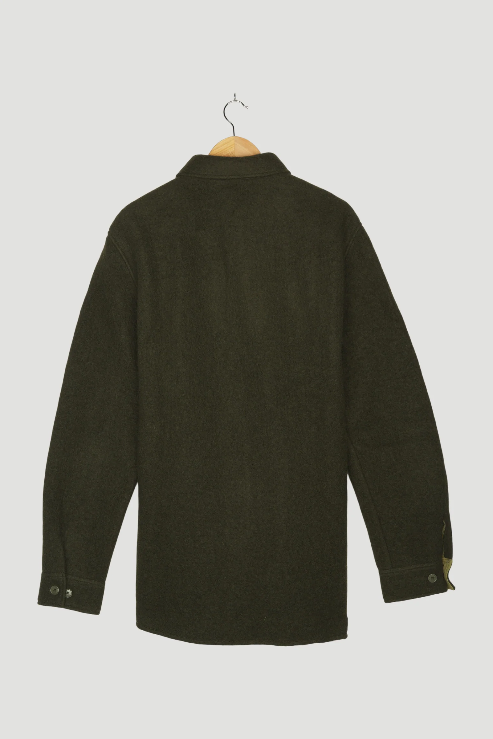 Secondhand Shirt-Jacket aus Schurwolle mit Bio-Baumwolle - Image 2