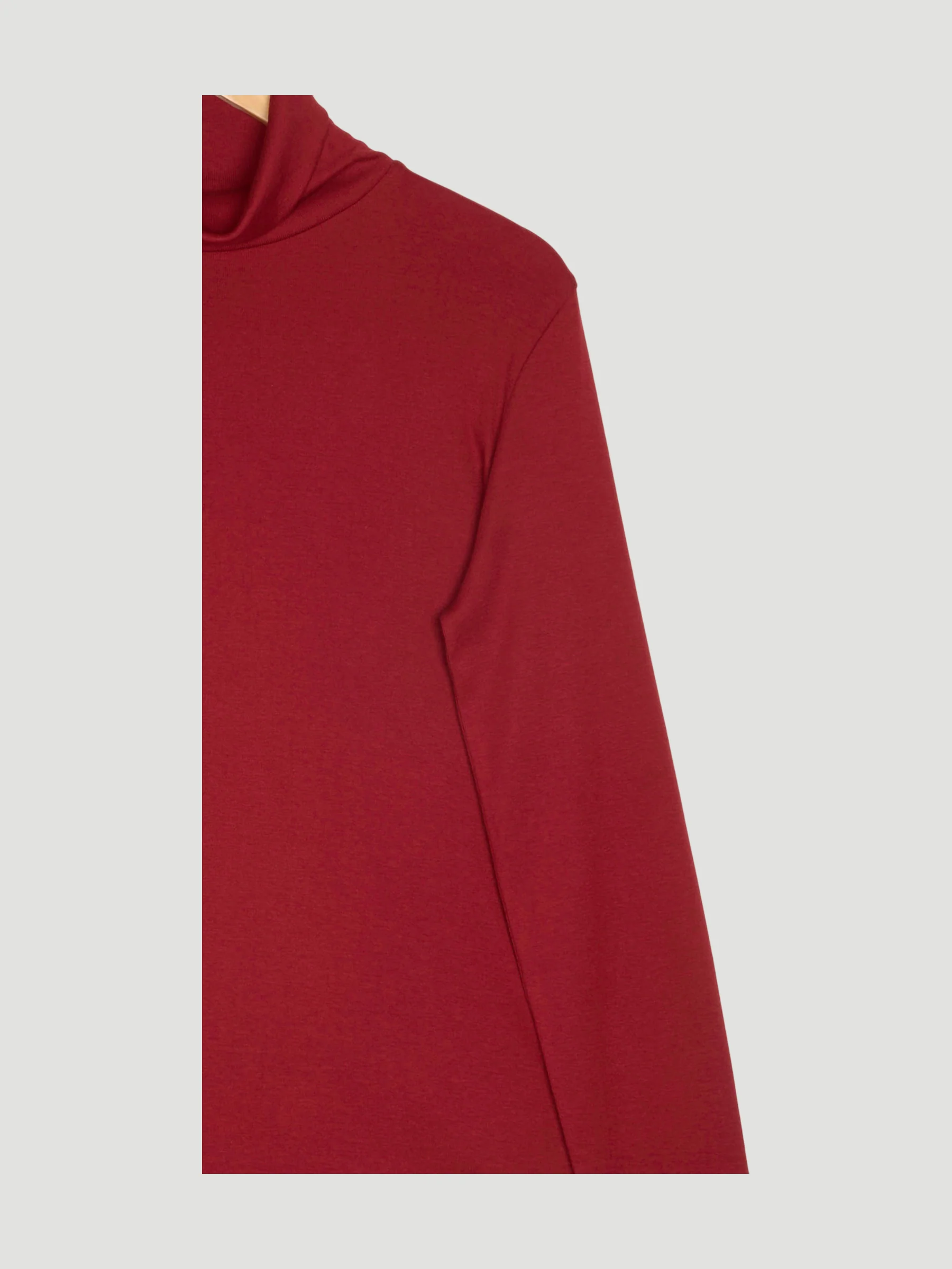 Secondhand Soft Rib Rollkragen Shirt Fitted aus Bio-Baumwolle und TENCEL™ Modal - Image 3