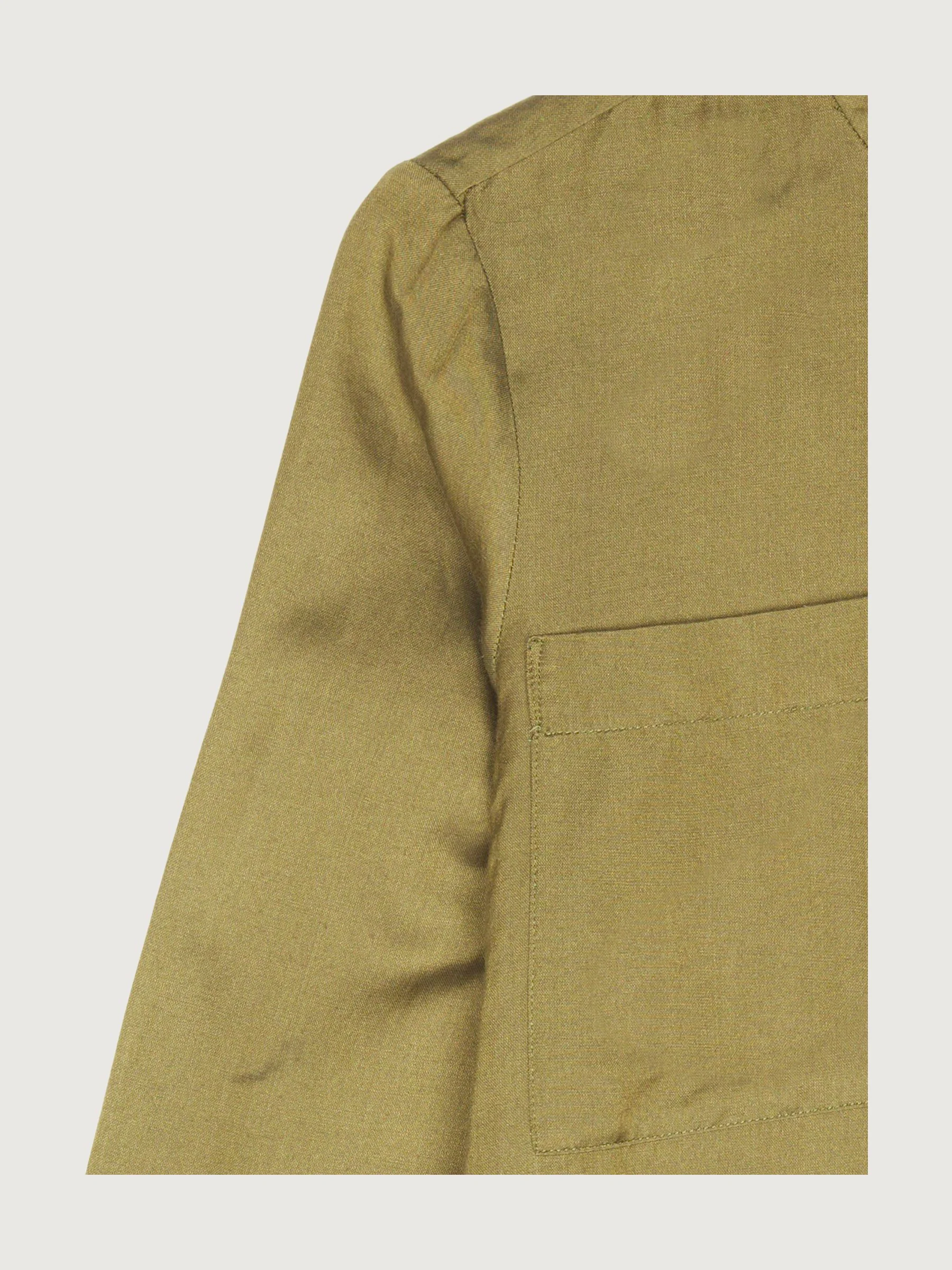 Secondhand Stehkragen-Bluse aus Bio-Baumwolle mit Seide - Image 6