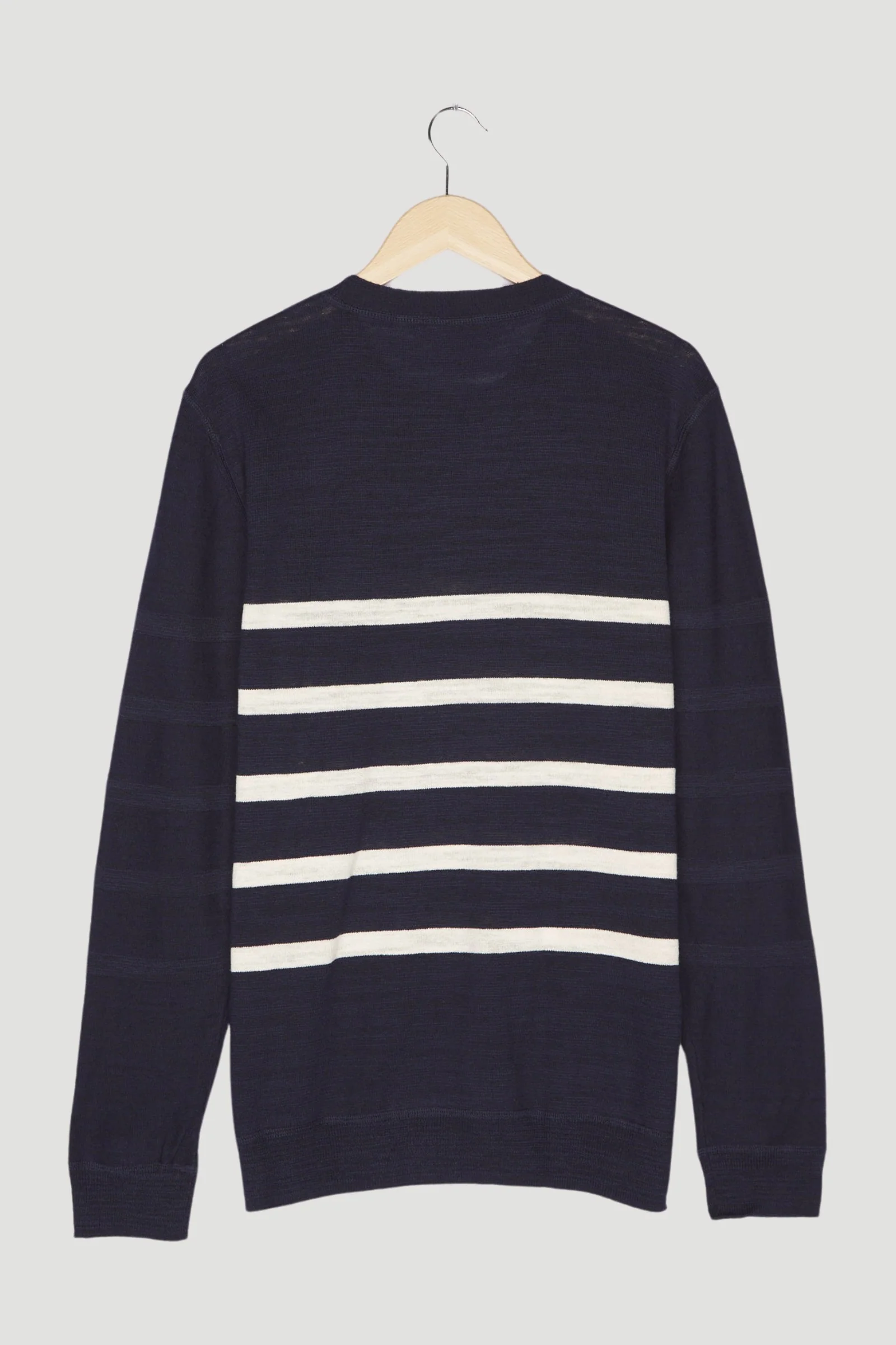 Secondhand Streifen-Pullover aus Leinen mit Bio-Baumwolle - Image 8