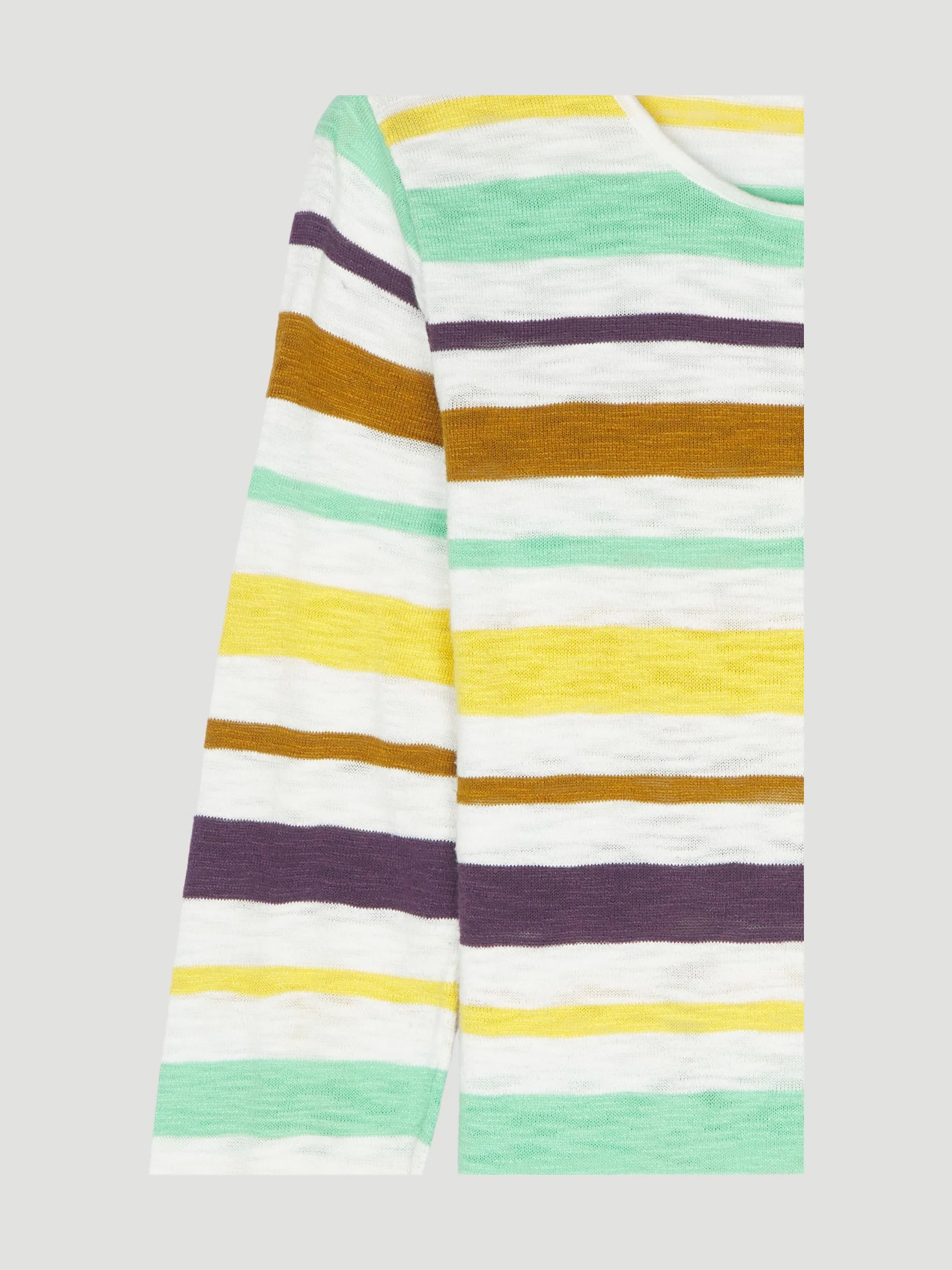Secondhand Streifen-Pullover aus reiner Bio-Baumwolle - Image 3