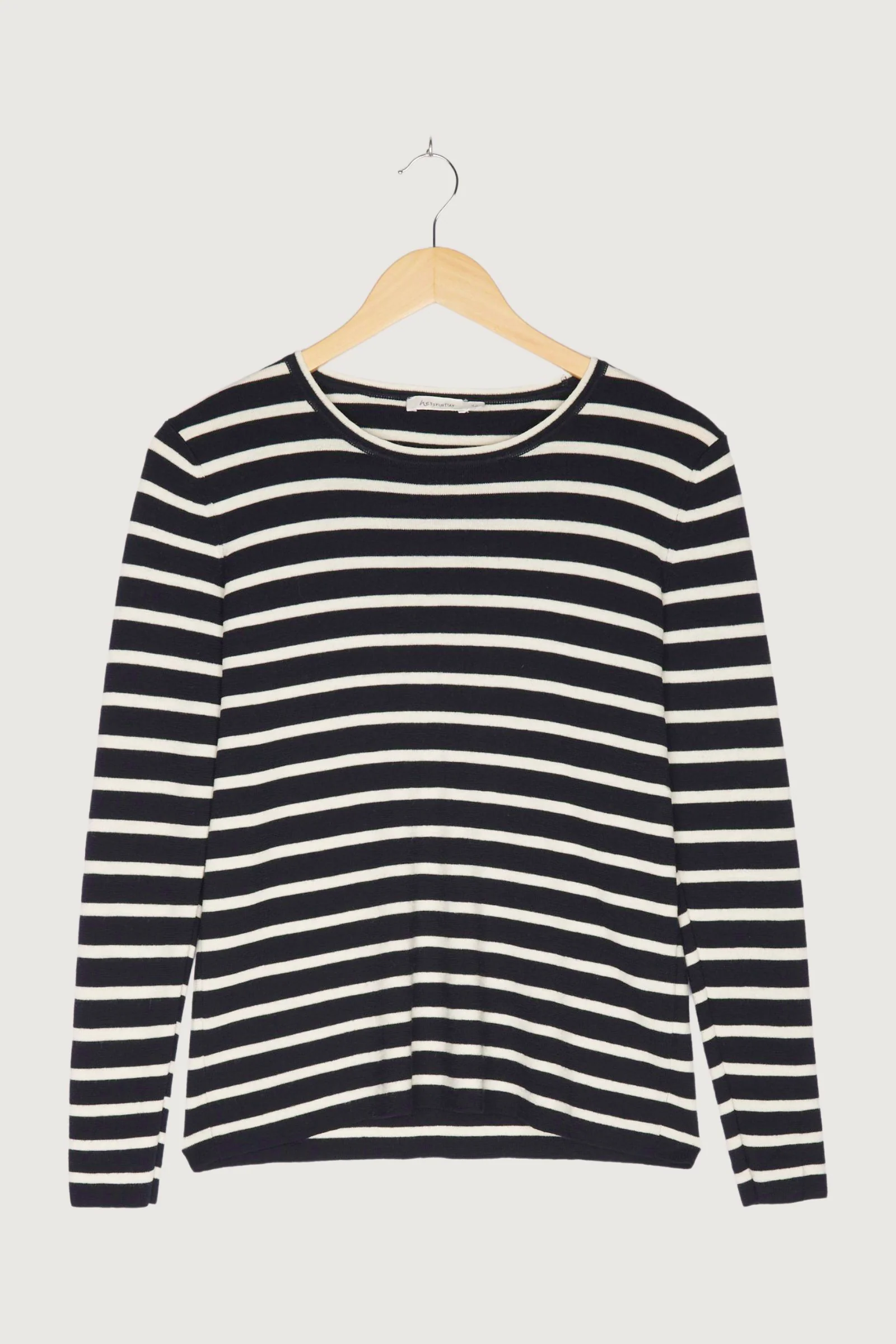 Secondhand Streifenpullover aus reiner Bio-Merinowolle