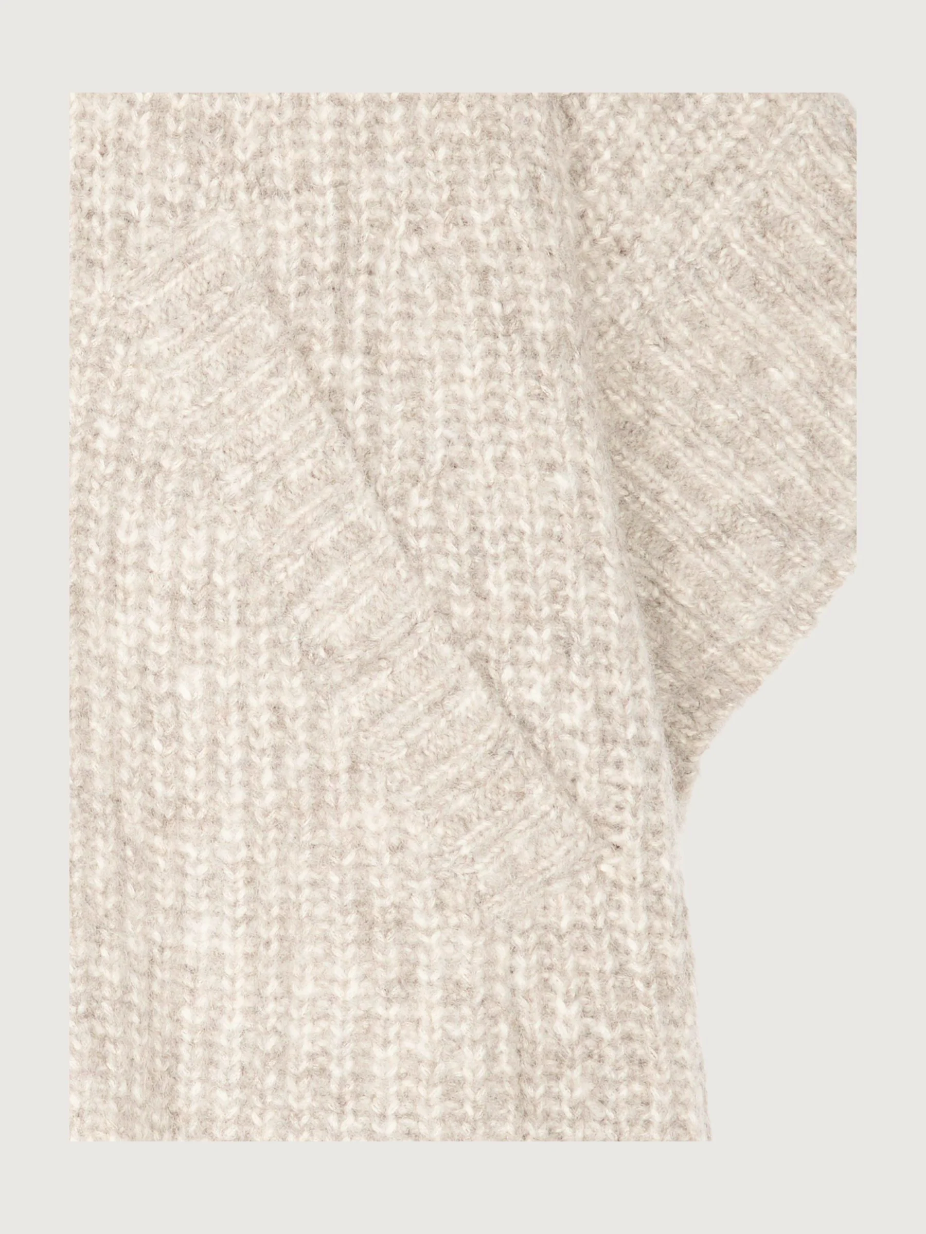 Secondhand Strick-Poncho aus Alpaka mit Pima-Bio-Baumwolle - Image 3