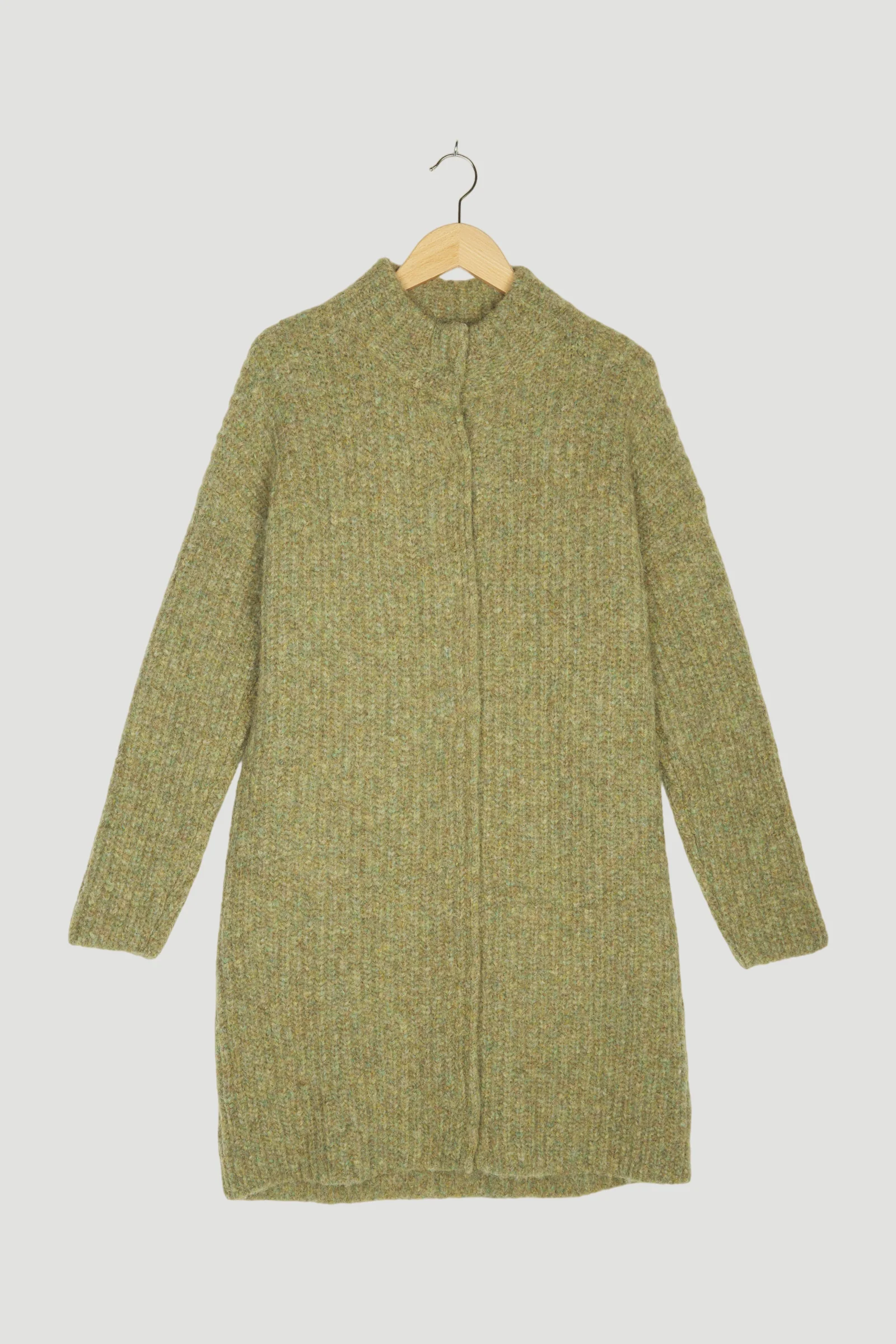 Secondhand Strickjacke aus Alpaka mit Bio-Baumwolle