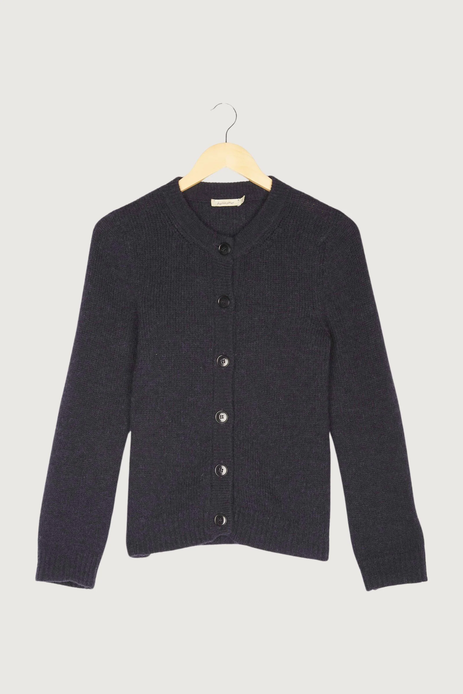 Secondhand Strickjacke aus Alpaka mit Seide und Mohair