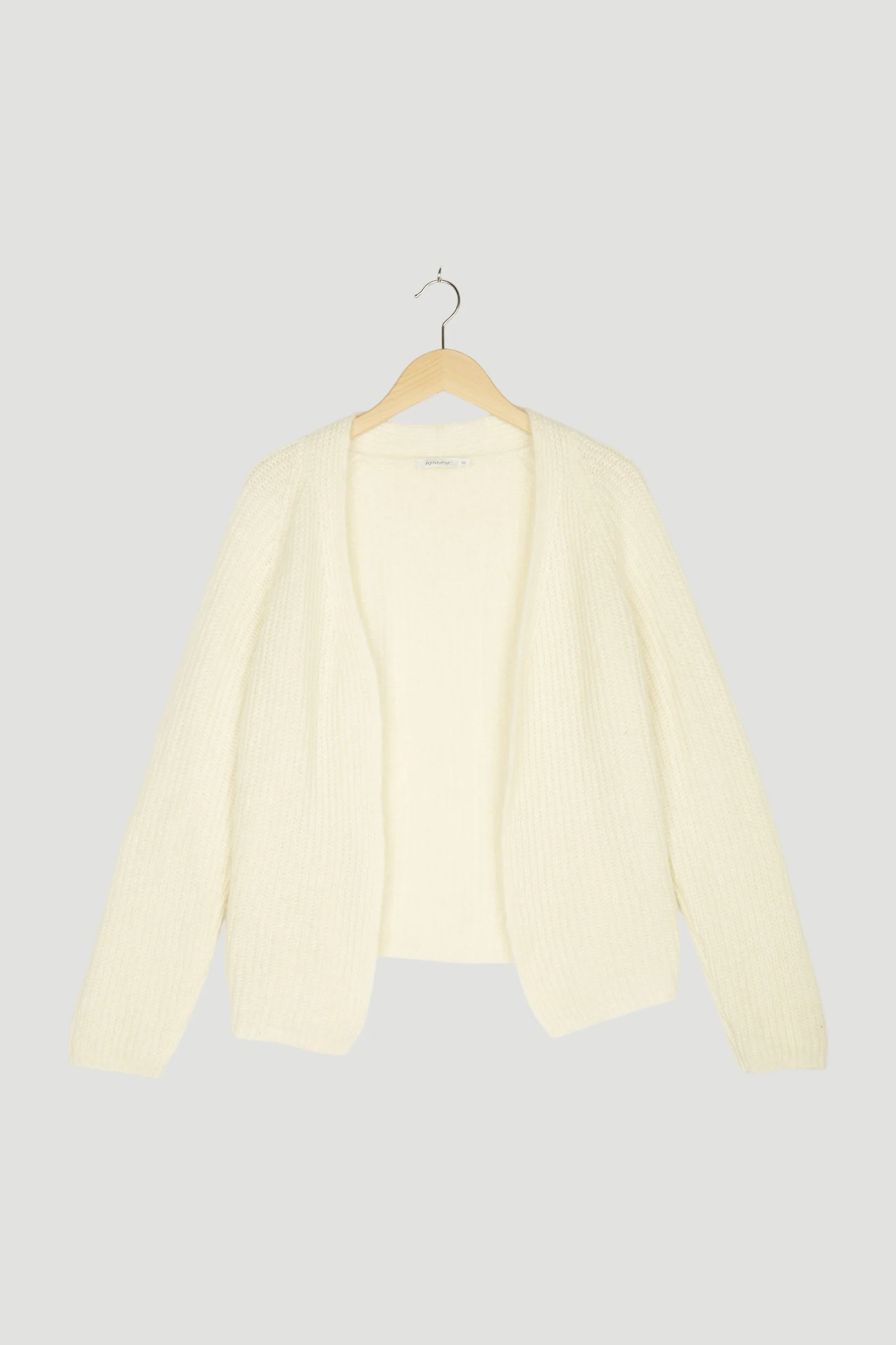 Secondhand Strickjacke aus Alpaka mit Seide und Mohair