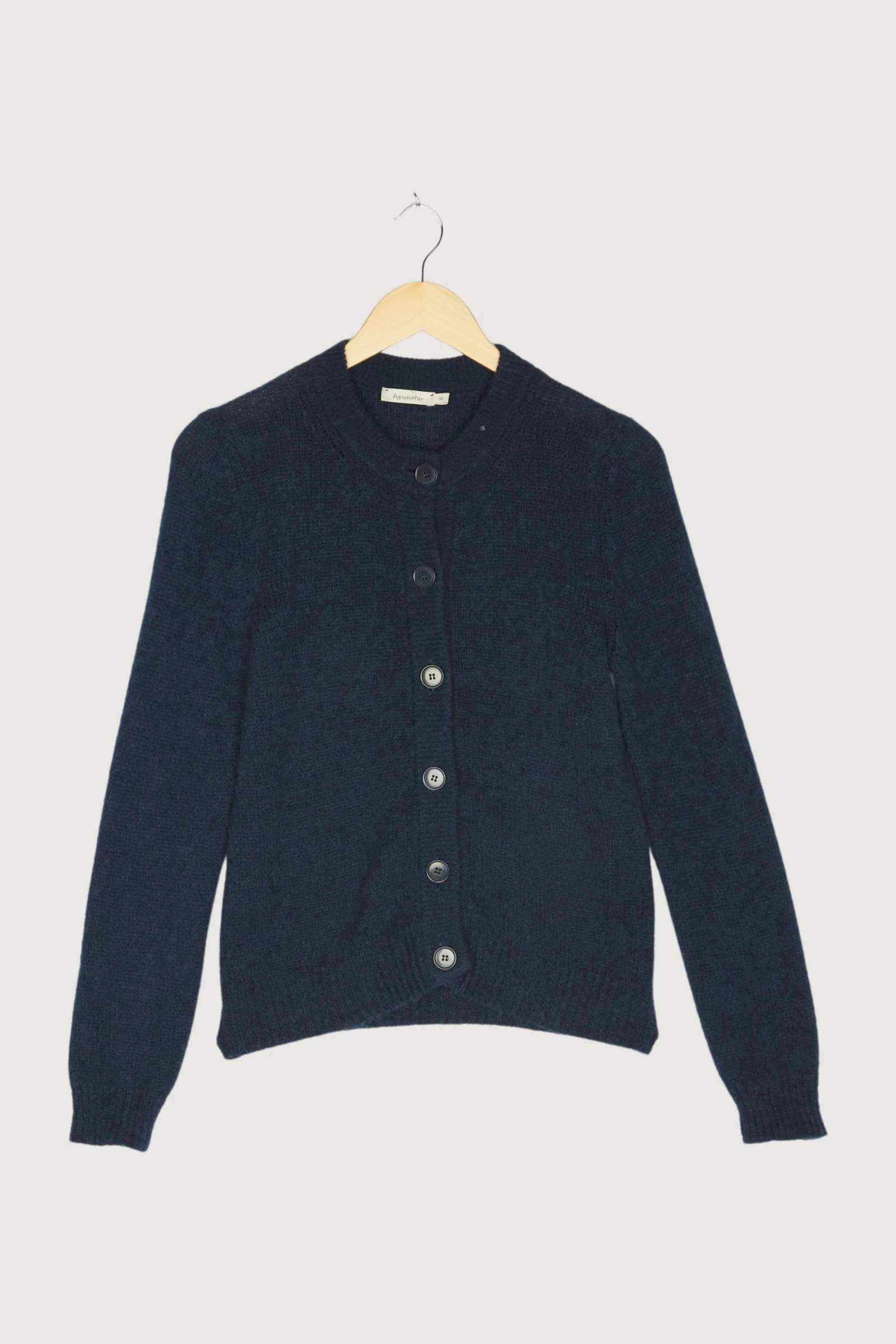 Secondhand Strickjacke aus Alpaka mit Seide und Mohair - Image 4